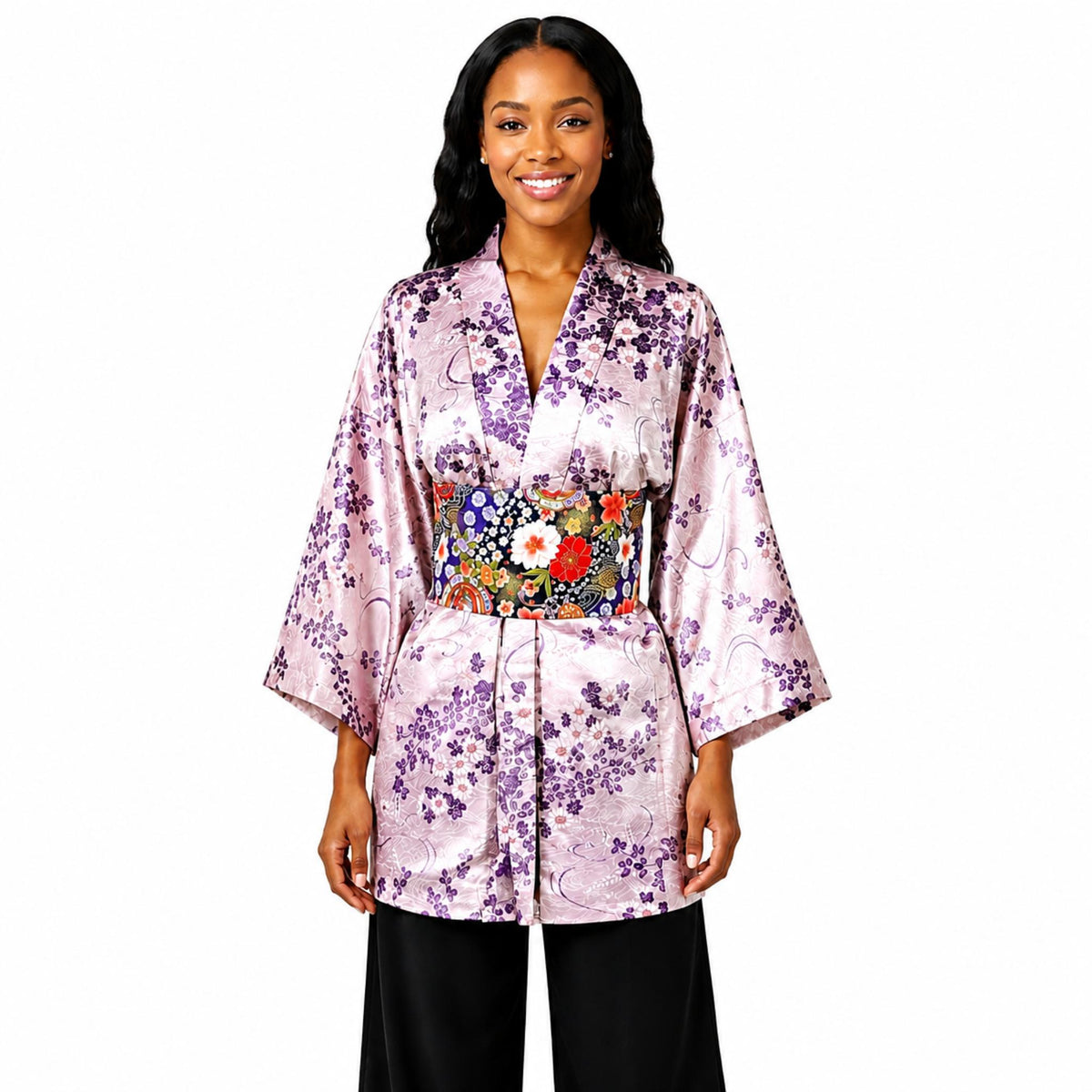 Ceinture réversible Musubi en coton - Sakura Temari