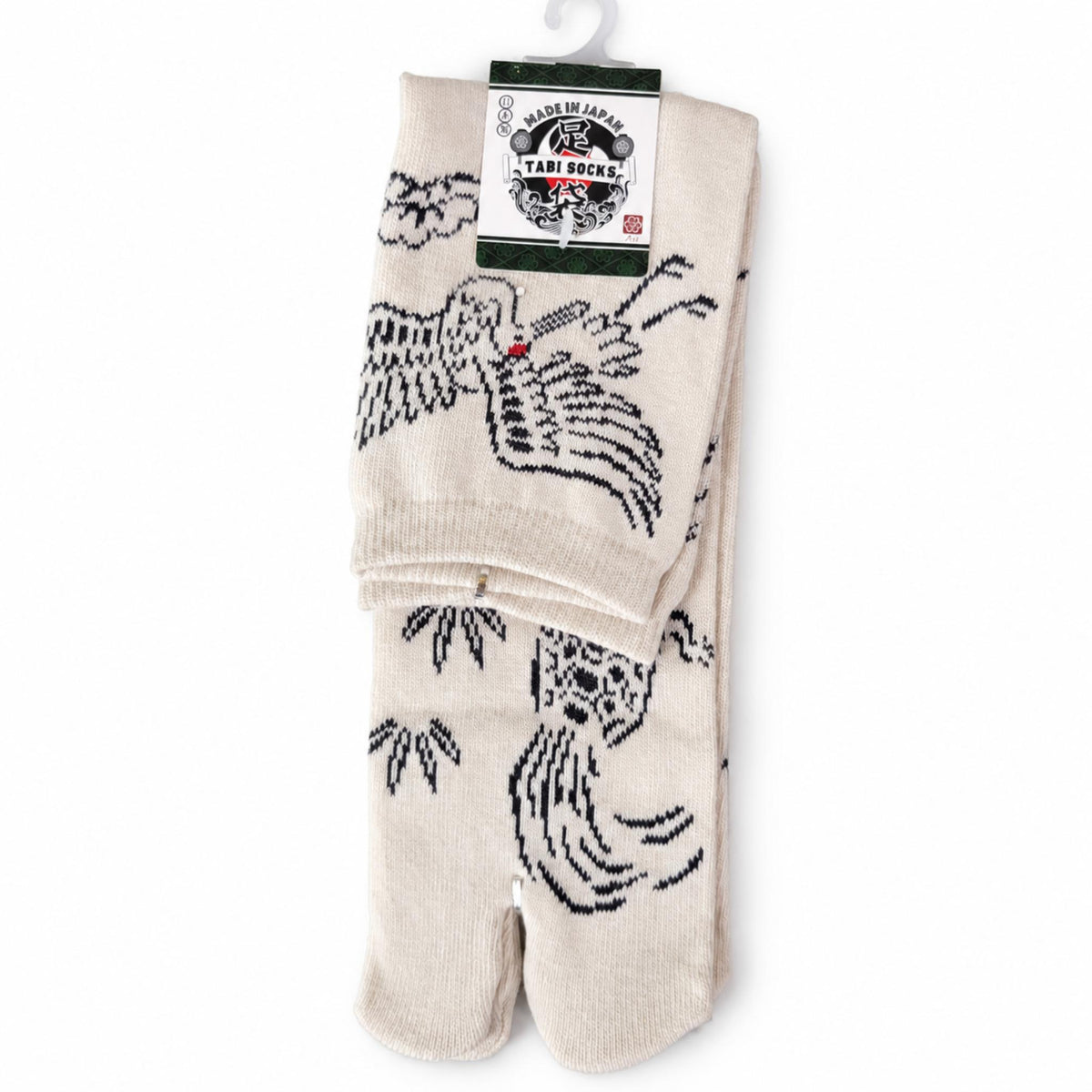 Chaussettes Japonaises Tabi - Grue et Tortue - Taille EU 40 - 45