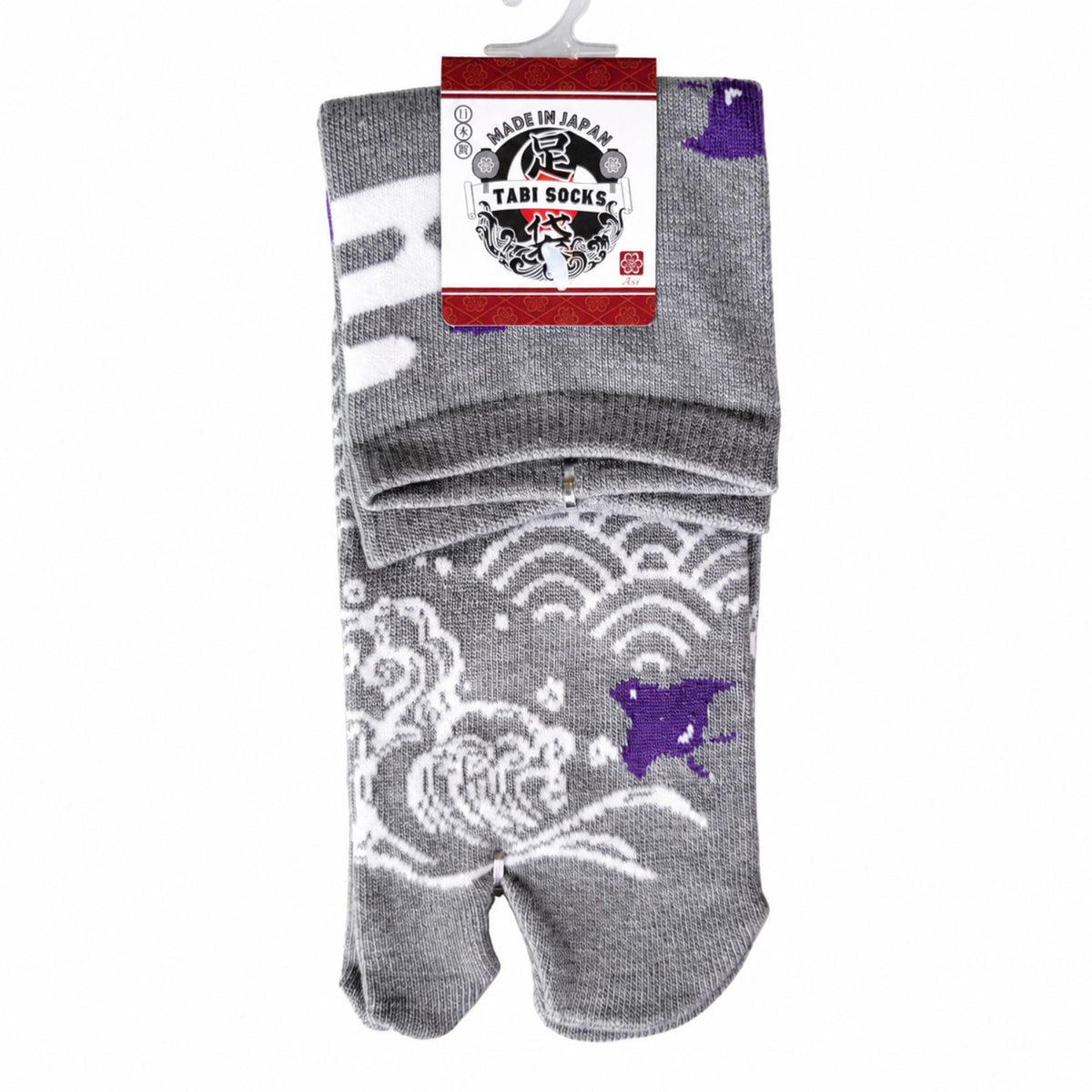 Chaussettes Japonaises Tabi - Vague et Oiseaux - Taille EU 34-40