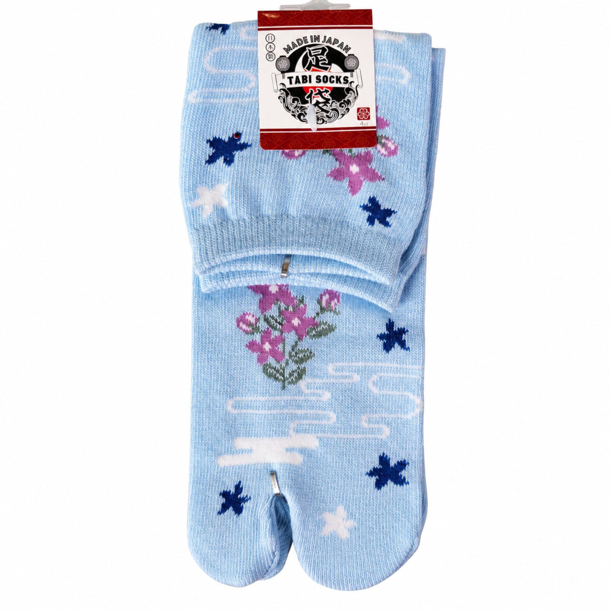 Chaussettes Japonaises Tabi - Fleur Etoilee - Taille EU 34-40
