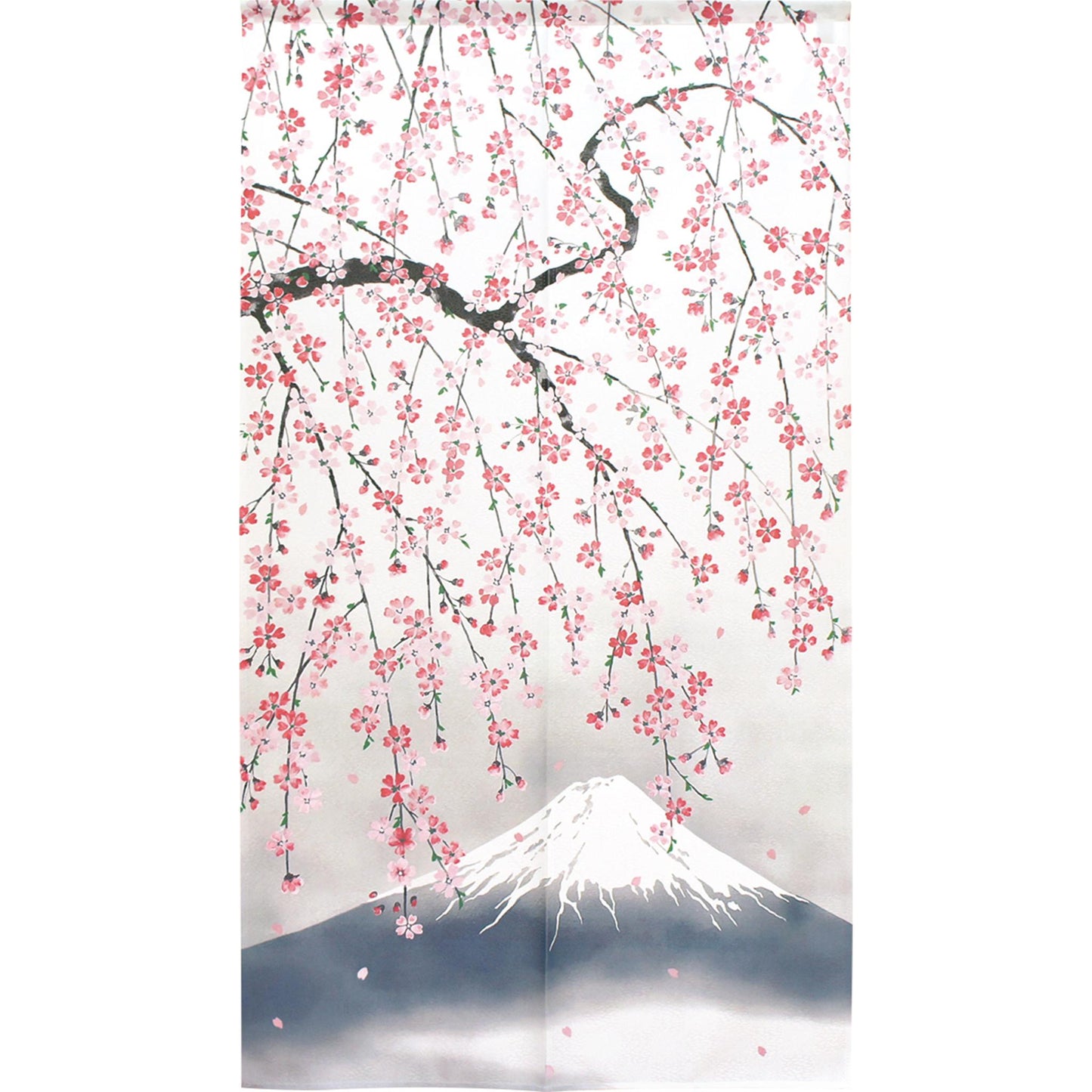 Noren rideau japonais - Sakura et Mont Fuji