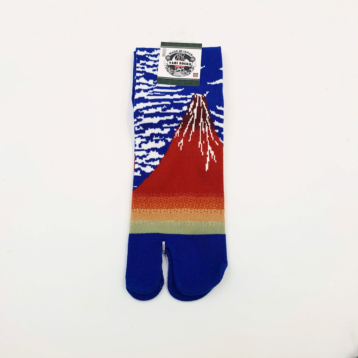 Chaussettes Japonaises Tabi en Coton - Mont Fuji Taille Large