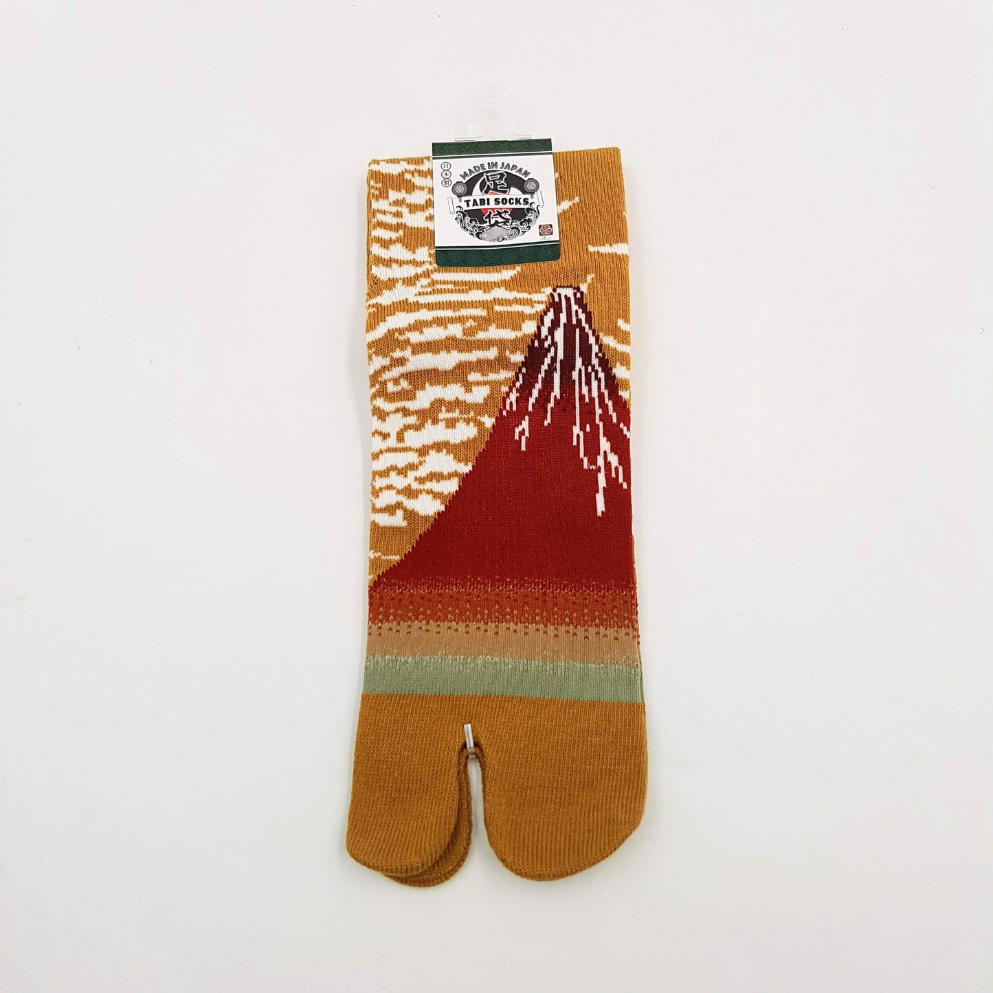 Chaussettes Japonaises Tabi en Coton - Mont Fuji Taille Large