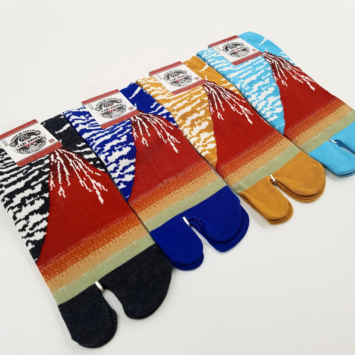 Chaussettes Japonaises Tabi en Coton - Mont Fuji