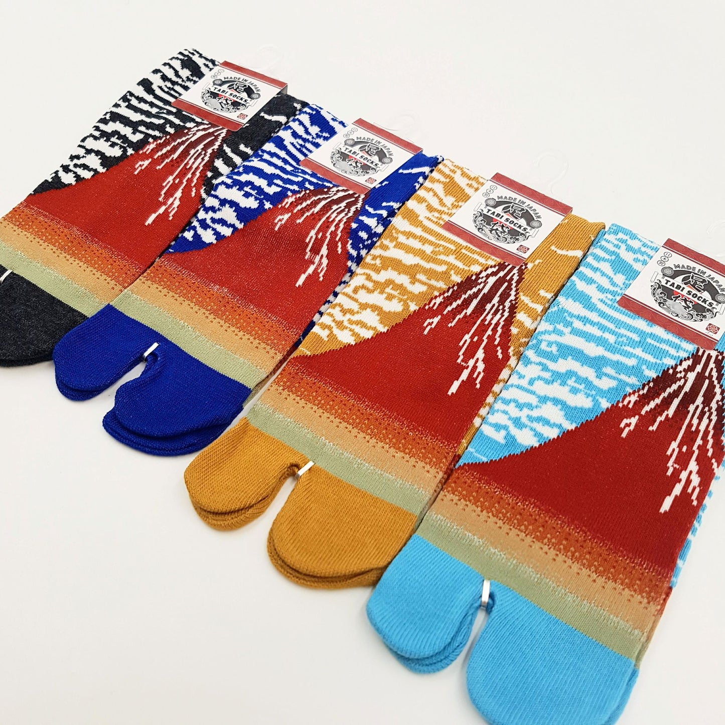 Chaussettes Japonaises Tabi en Coton - Mont Fuji