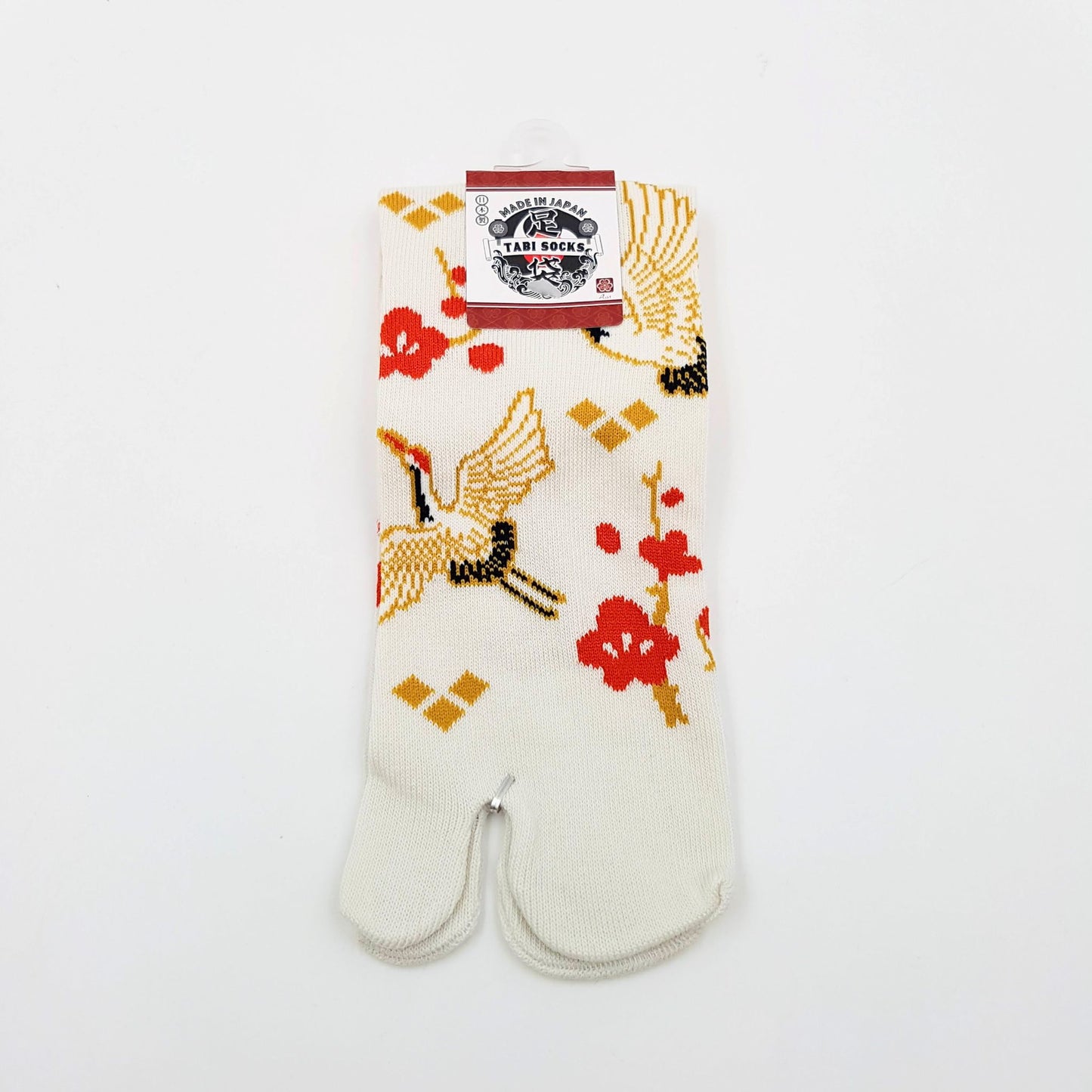 Chaussettes Japonaises Tabi en Coton - Grue