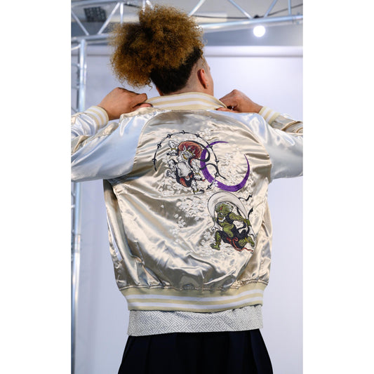 Sukajan Koi and Dragon - Navy