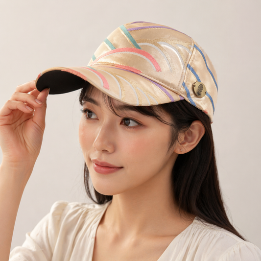 Casquette OBI – Motif Vagues Traditionnelles Japonaises (Seigaiha Style)