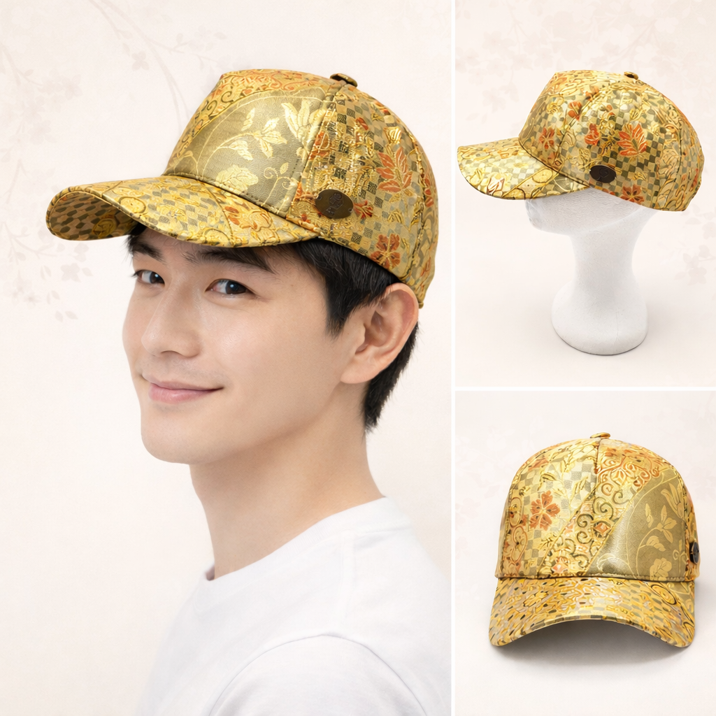 Casquette Obi - Kin no Komon – Patchwork impérial doré