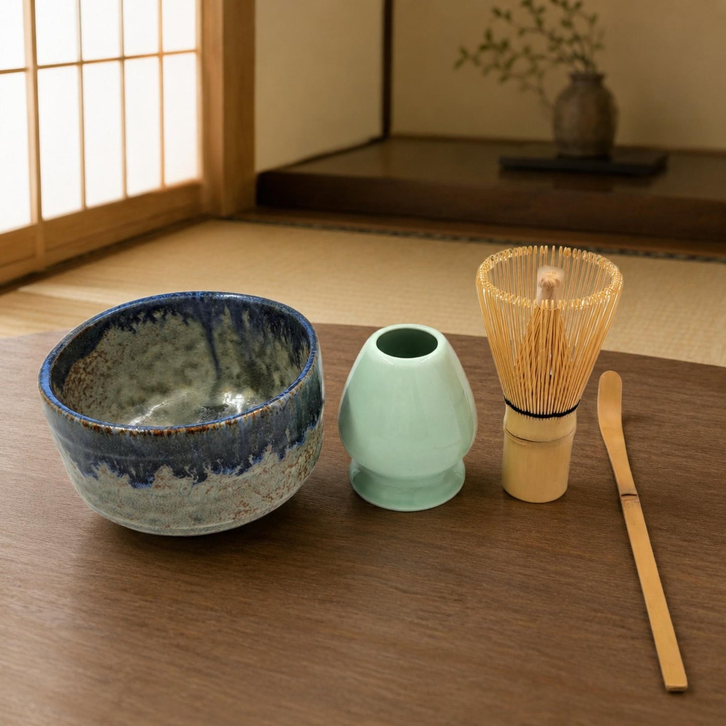 Kit Cérémonie du Thé Matcha – Set Complet Traditionnel (4 Pièces)