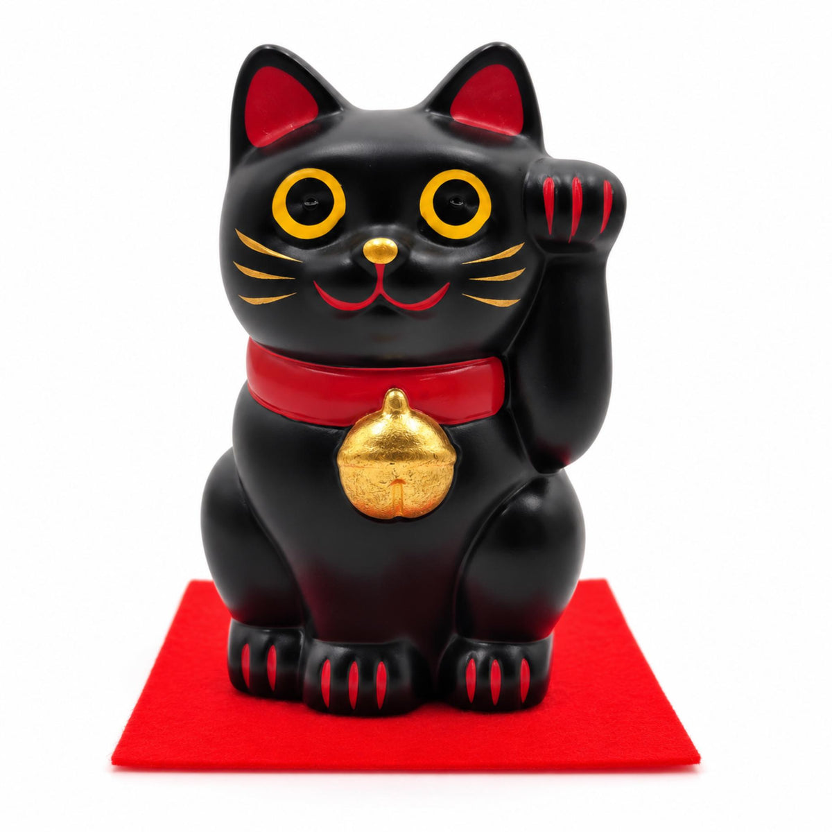 Maneki-neko en céramique – Blanc, Noir ou Or