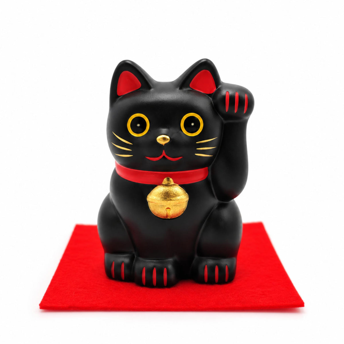 Maneki-neko en céramique – Blanc, Noir ou Or