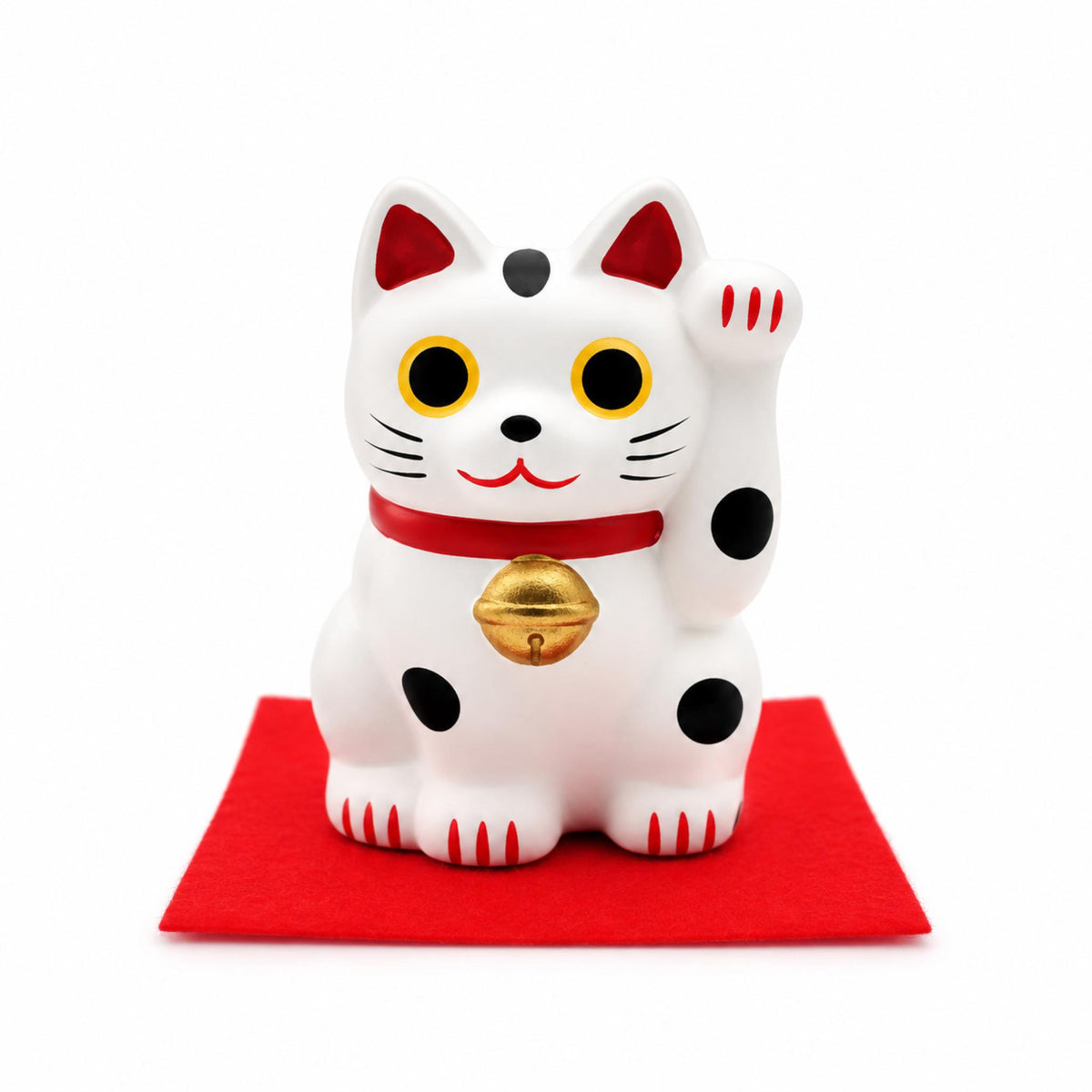 Maneki-neko en céramique – Blanc, Noir ou Or