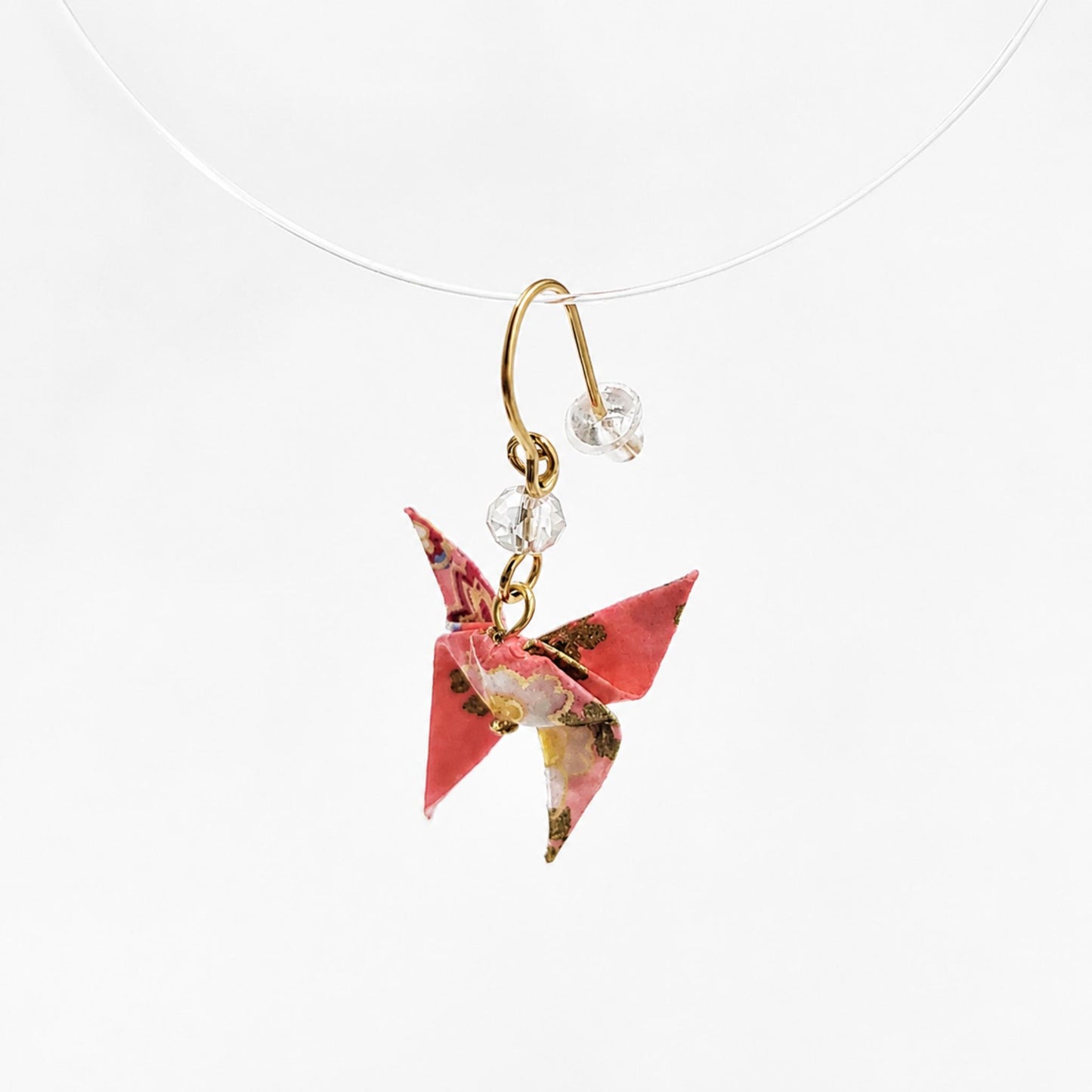 Boucle d'oreille japonaise Origami papillons MUK