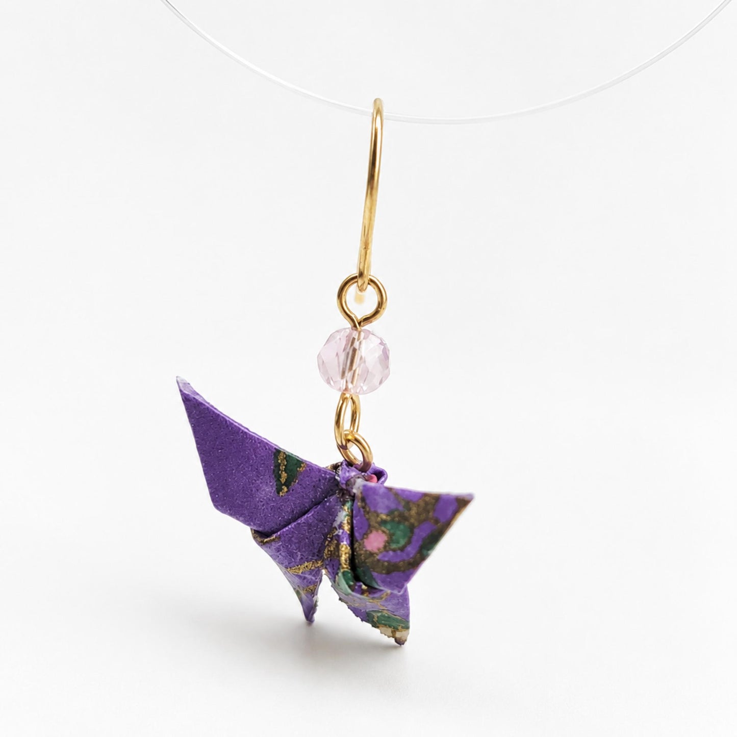 Boucle d'oreille japonaise Origami papillons MUK
