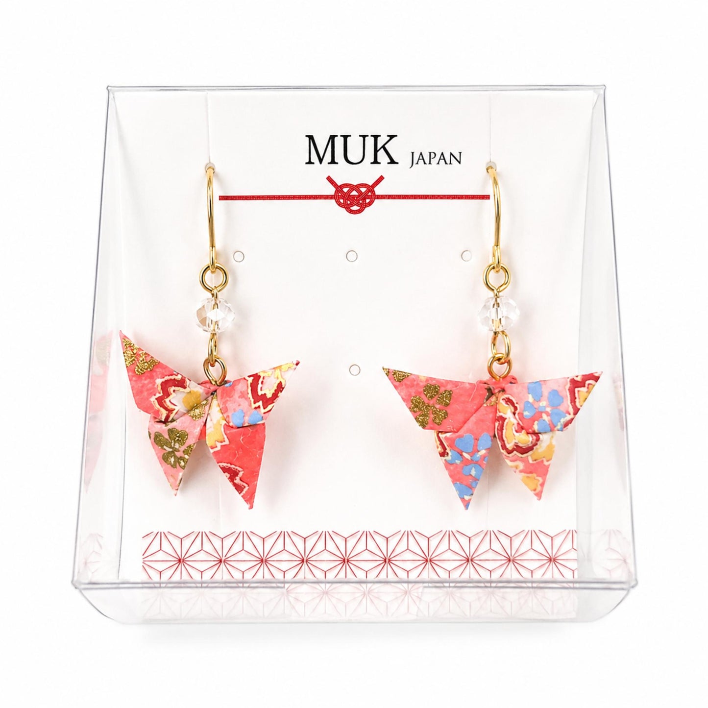 Boucle d'oreille japonaise Origami papillons MUK