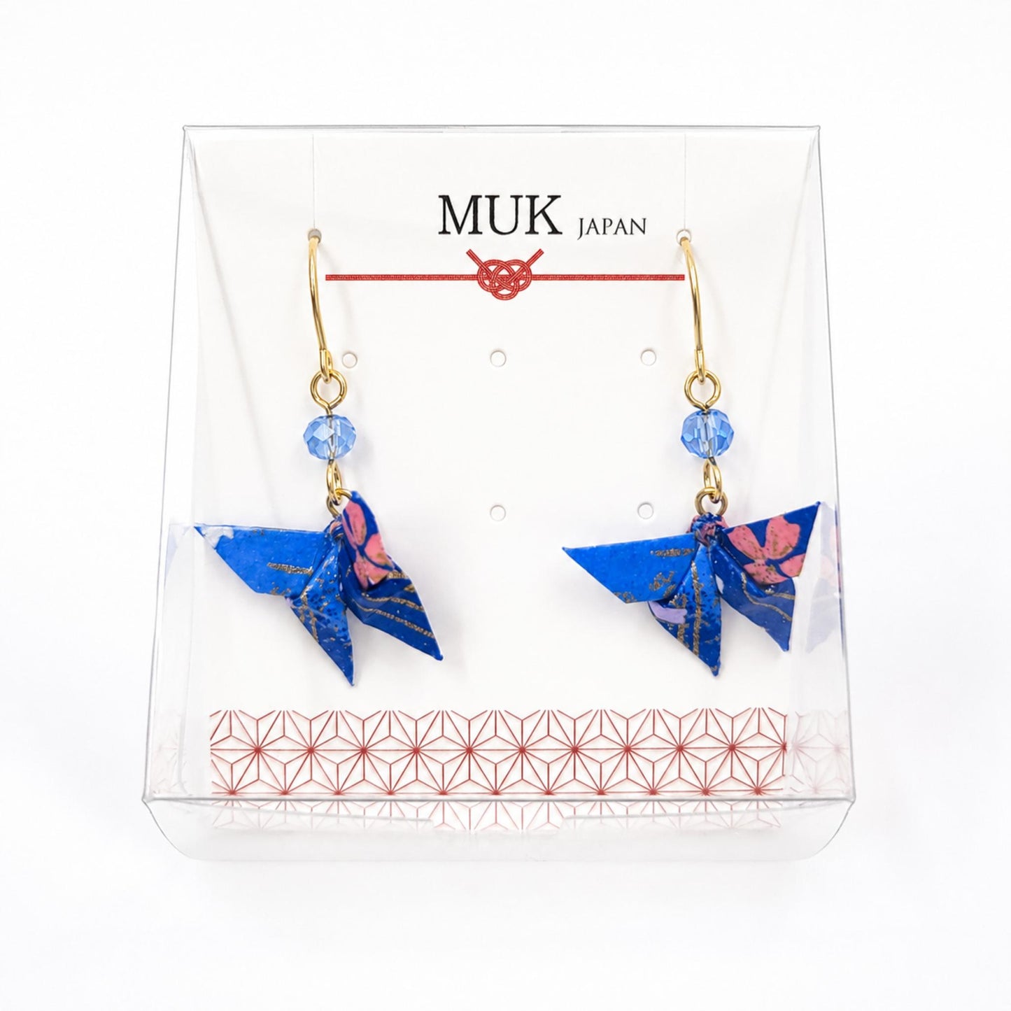 Boucle d'oreille japonaise Origami papillons MUK