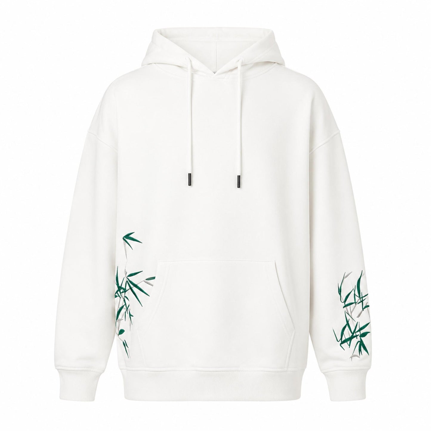 Hoodie broderie - Tigre - Blanc