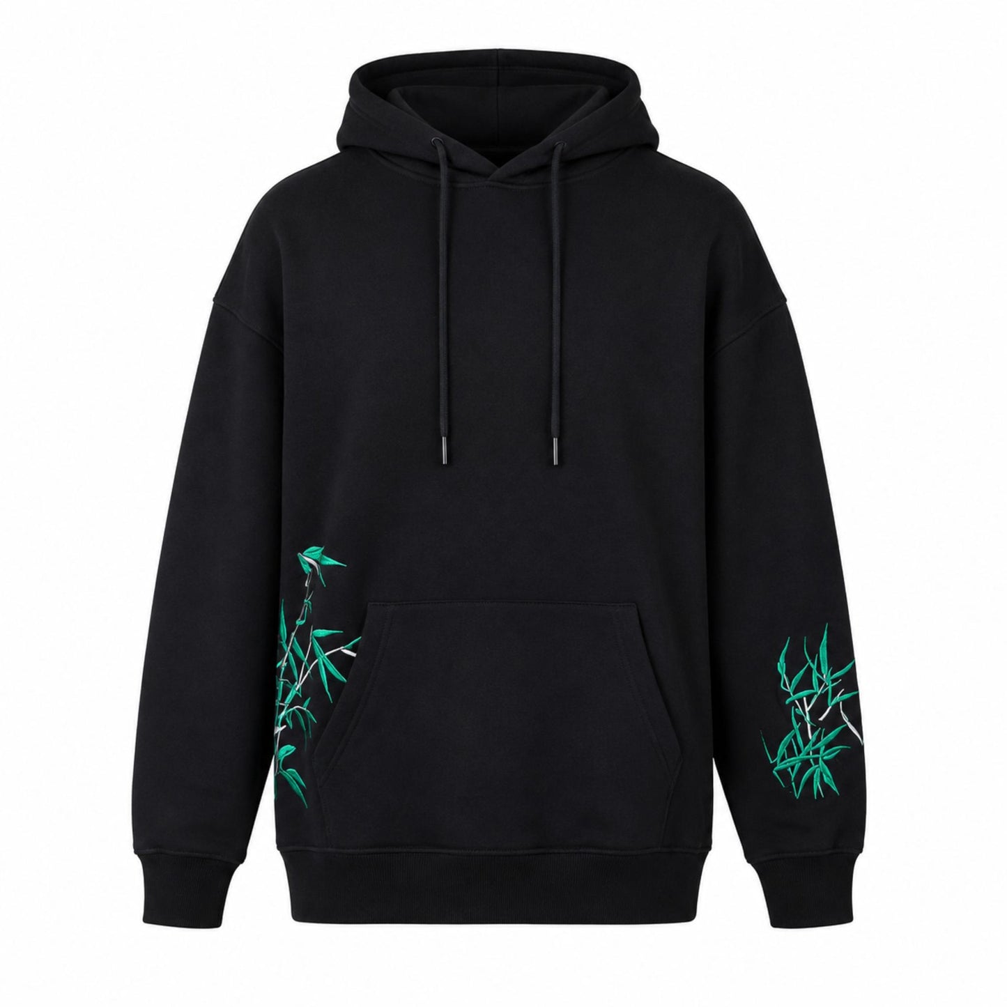 Hoodie broderie - Tigre - Noir