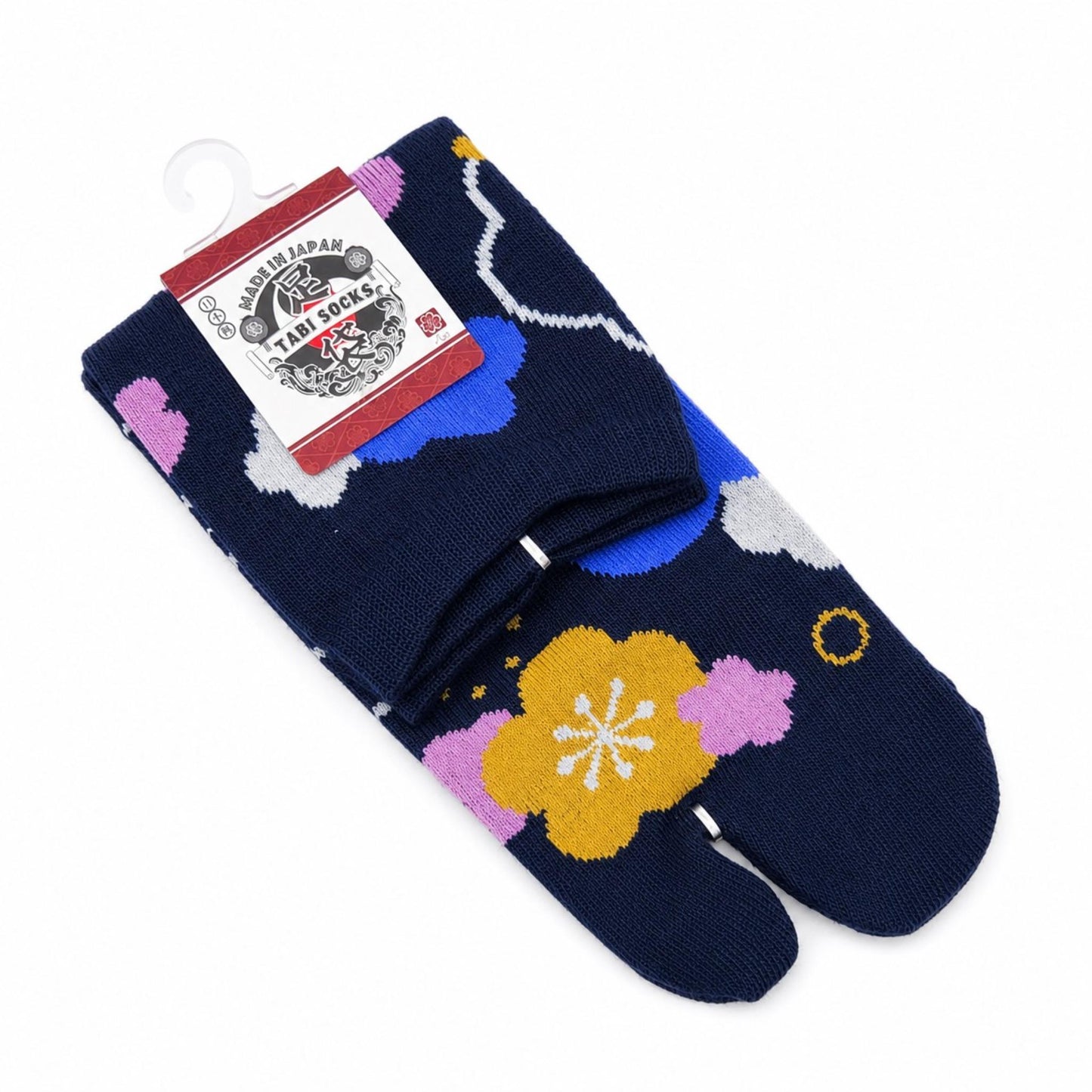 Chaussettes Japonaises Tabi - Motif UME Taille EU34-40