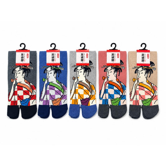 Chaussettes Japonaises Tabi en Coton -  Geisha taille FR 36-39