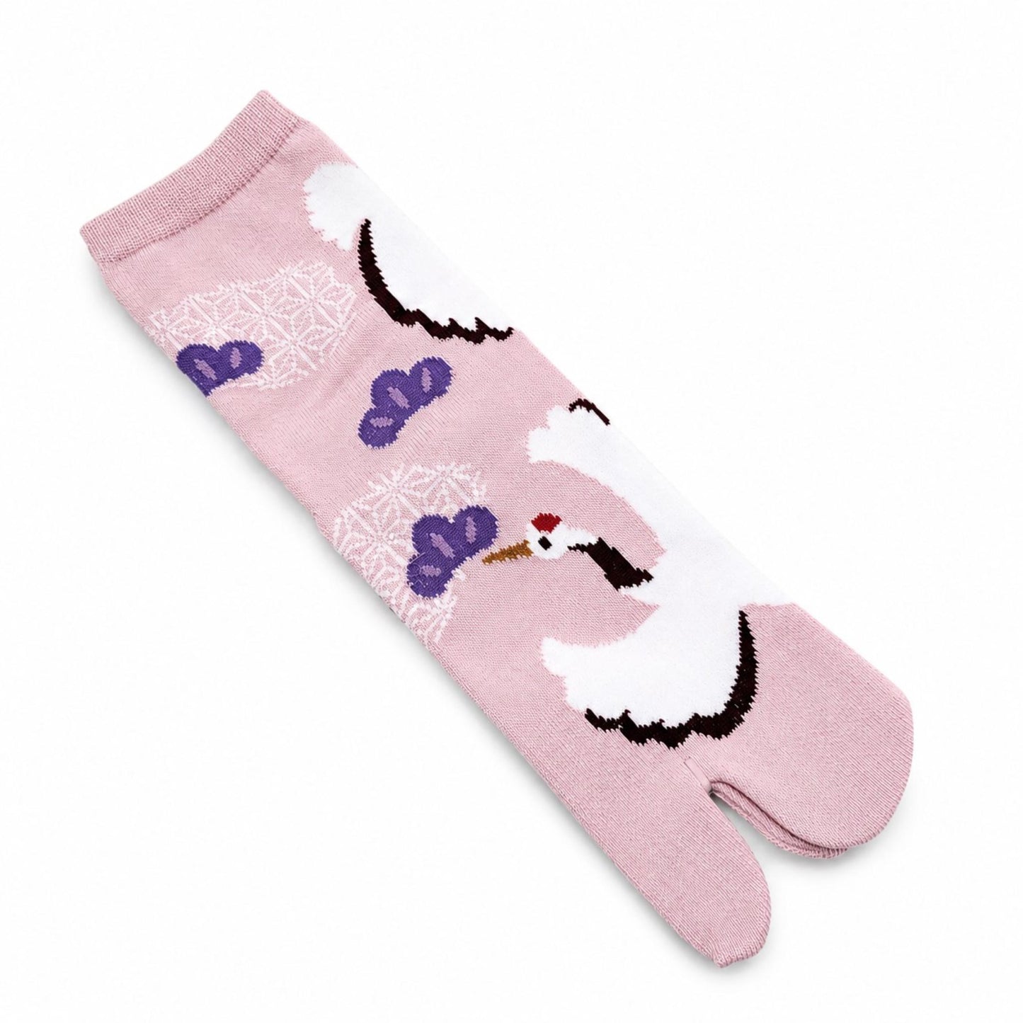 Chaussettes Japonaises Tabi en Coton - Motif GRUE Taille EU34-40