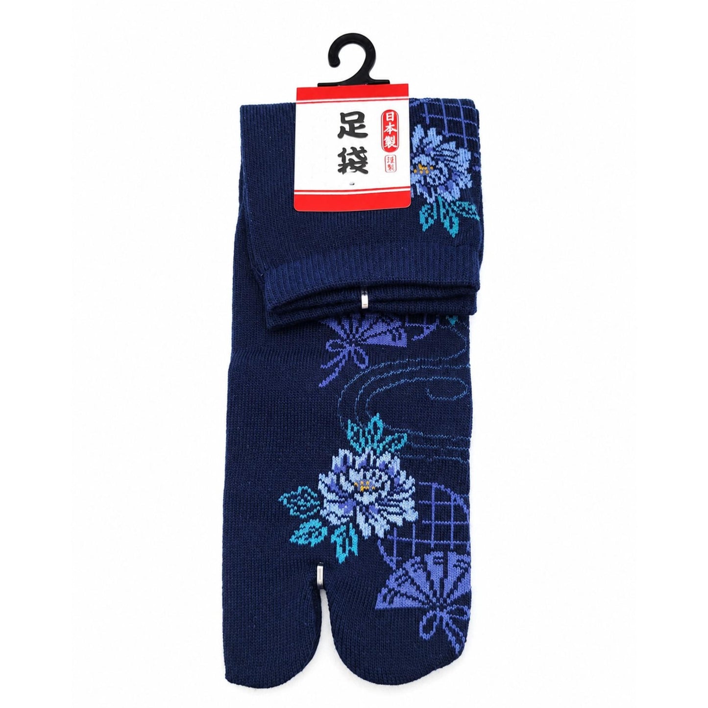 Chaussettes Japonaises Tabi en Coton  - Motif Eventail Taille EU34-40