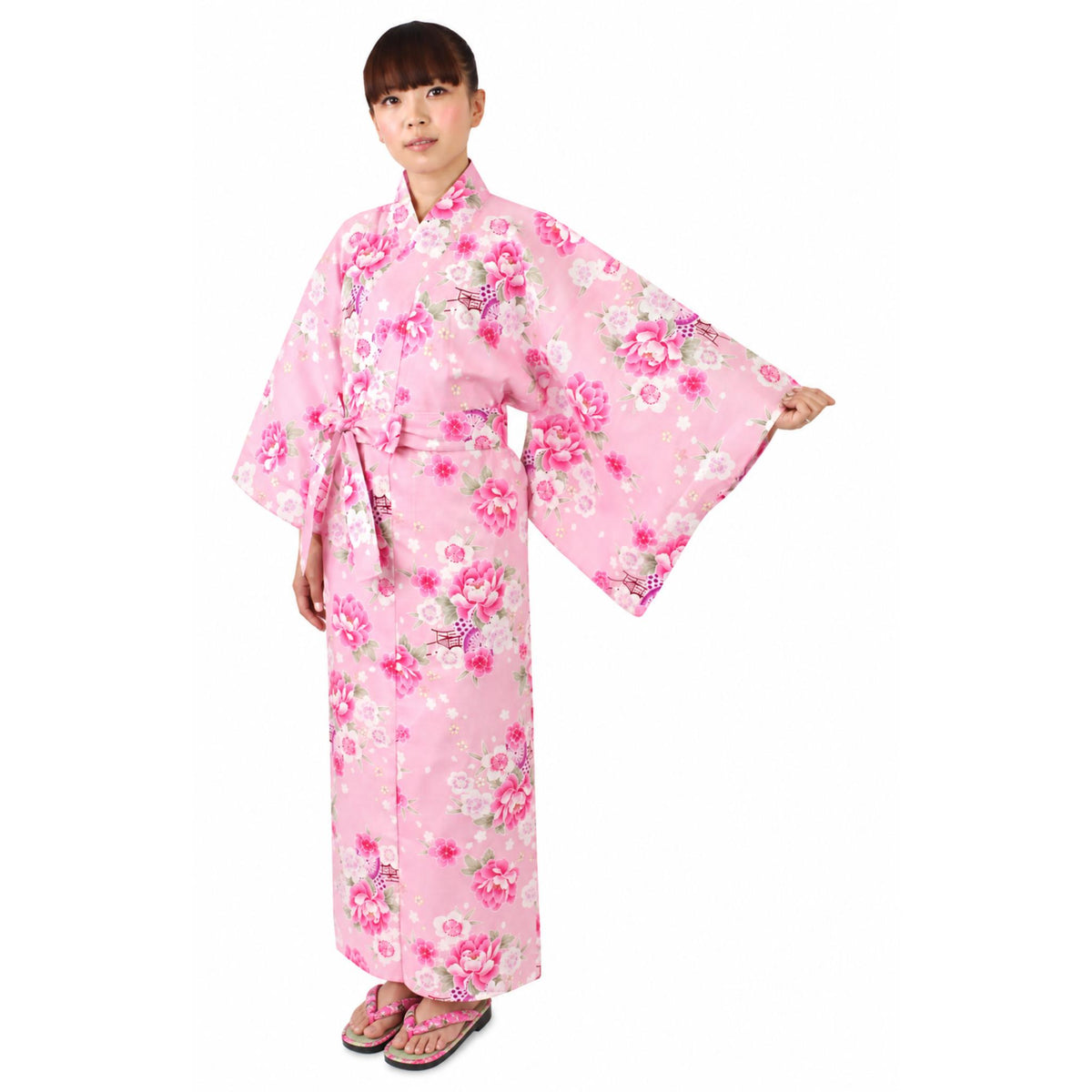 Yukata femme – Kimono japonais 100% coton - Chariot et Fleurs
