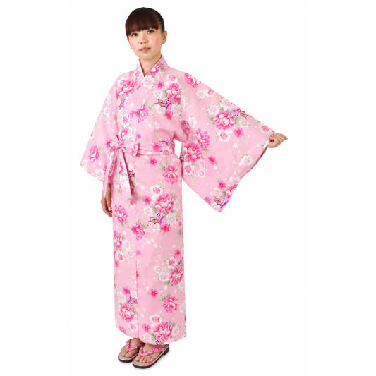 X Women's Yukata - Classic Floral Design