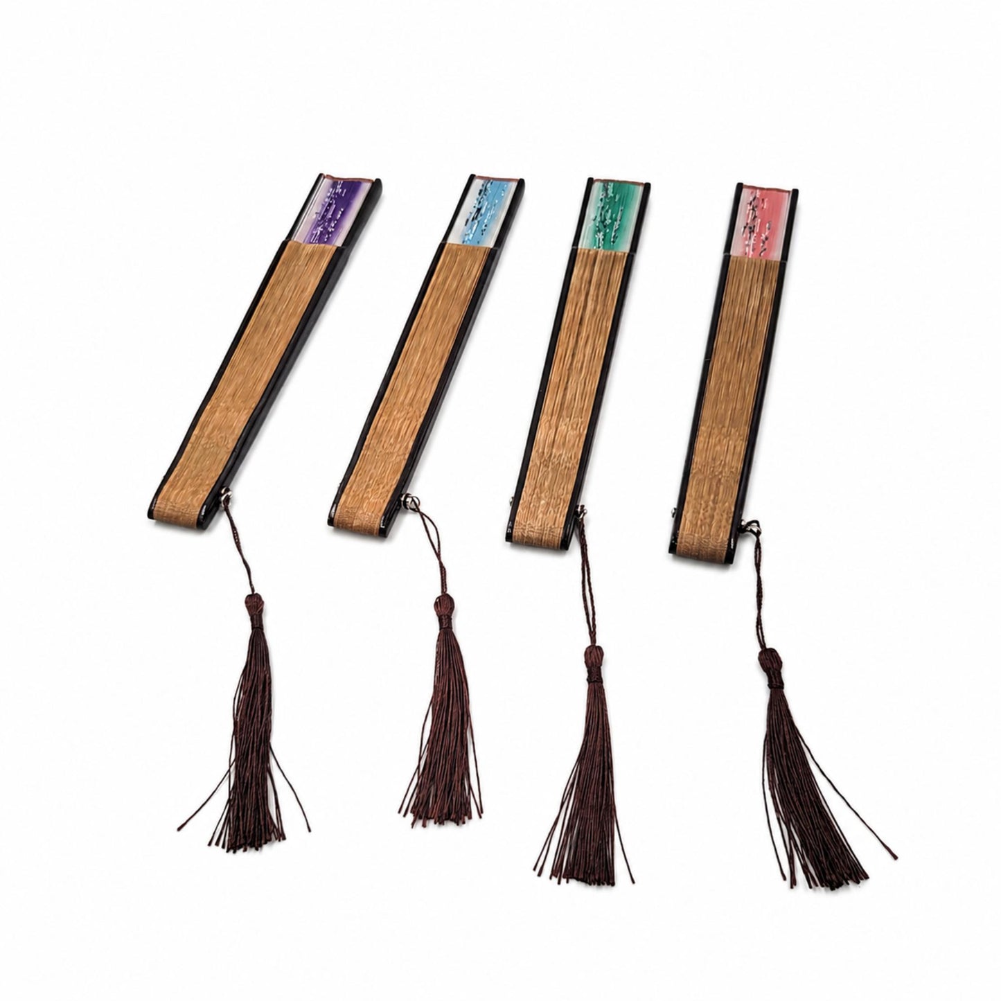 Éventail Luxe – Art Japonais Motif PAPILLON FLEUR