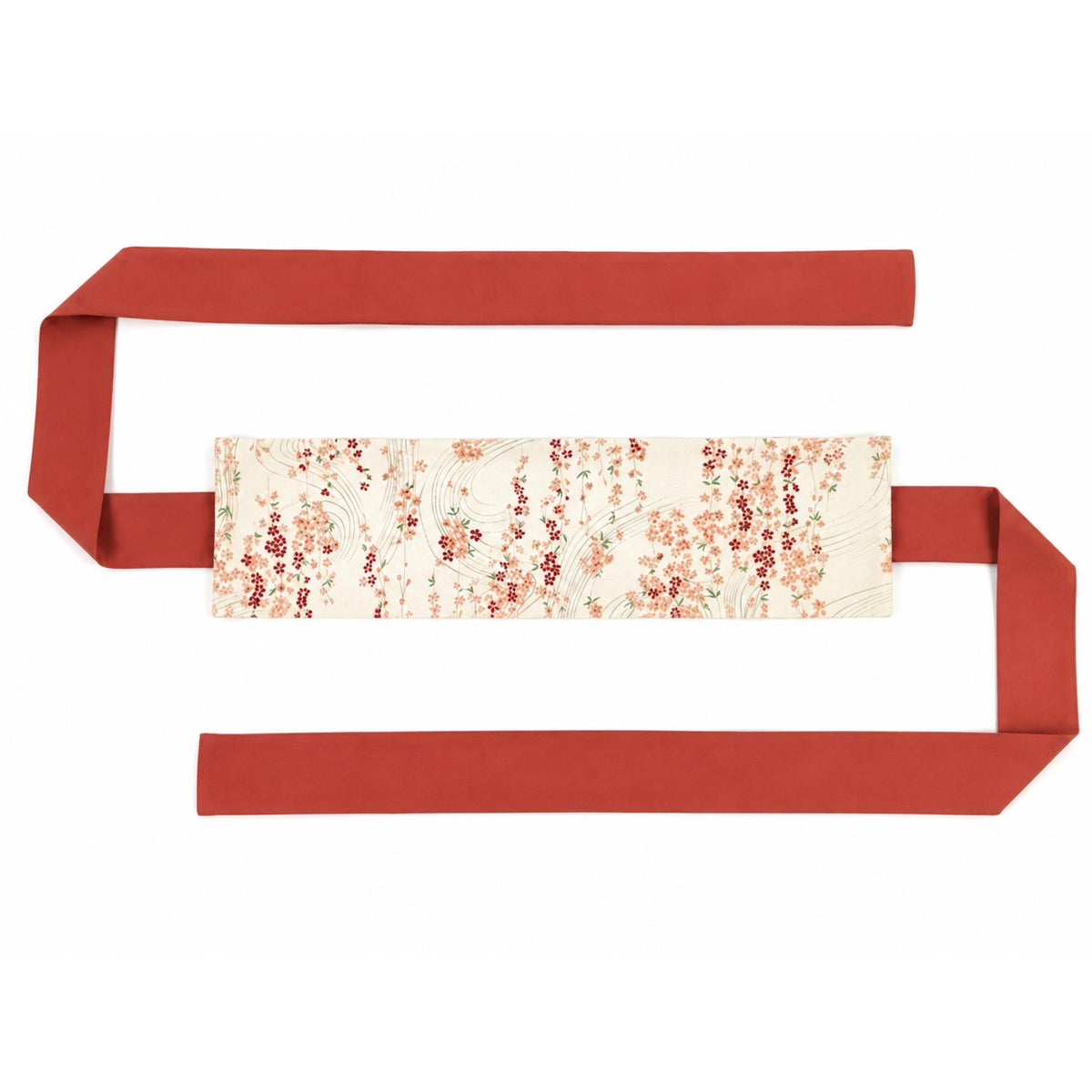 Ceinture réversible Musubi en coton - Cerisier pleureur