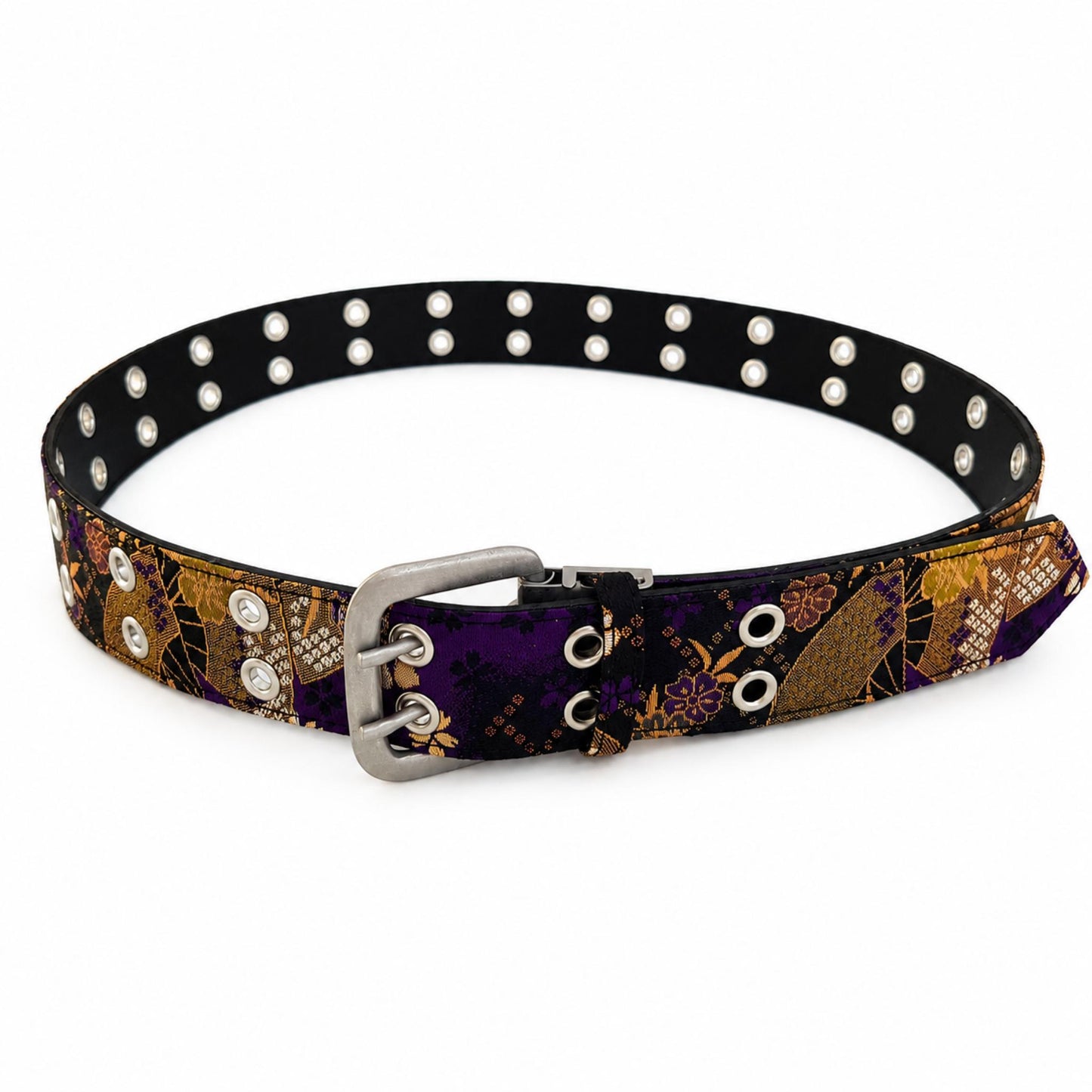 Japanese Wagara and Kinran Belt - Purple