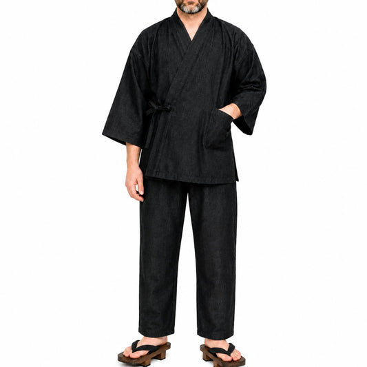 Samue - Ensemble de travail japonais - Denim