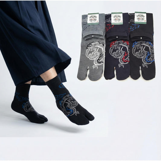 Japanese Tabi Socks - Dragon Pattern Size EU40-45