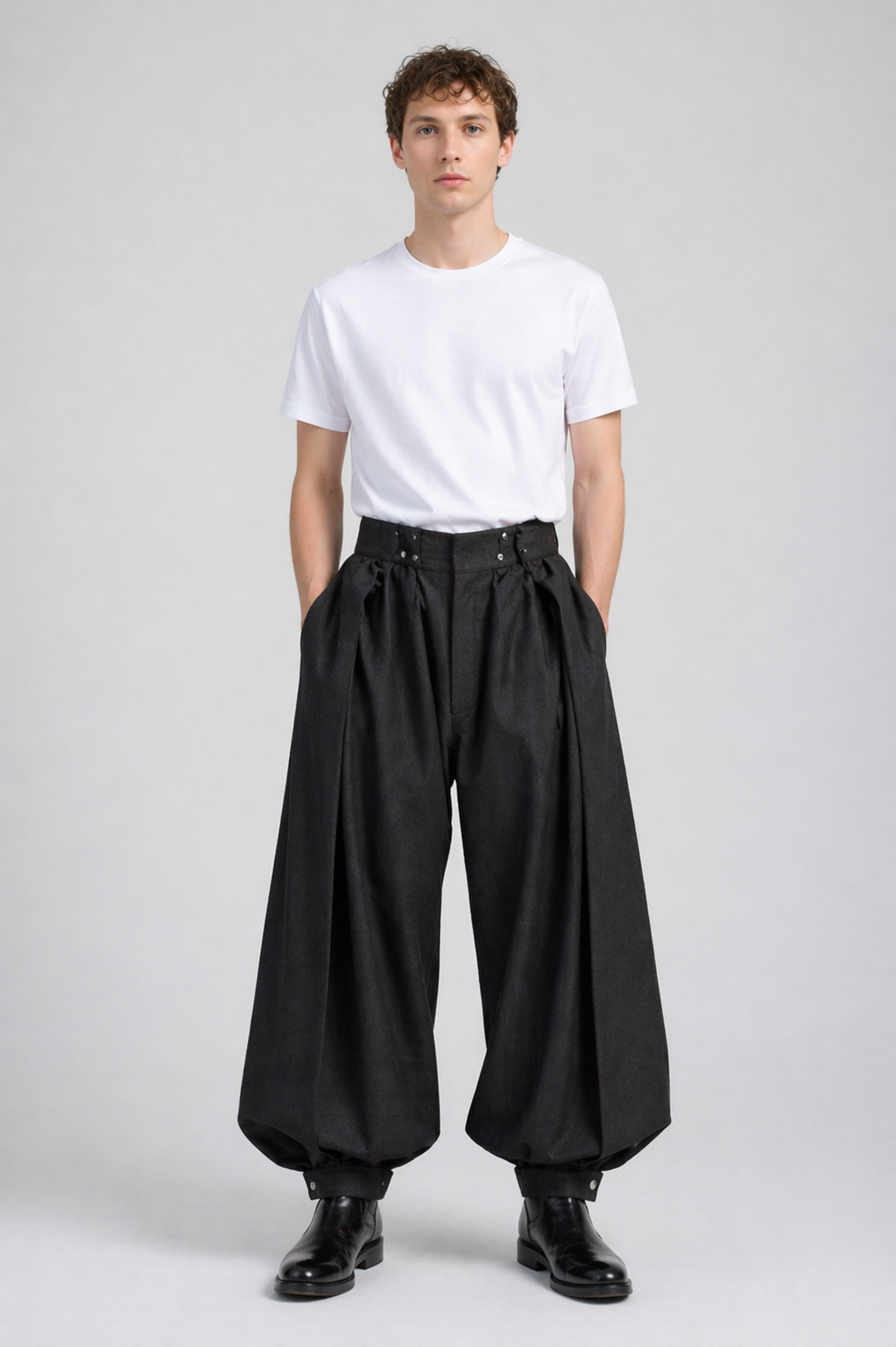 Pantalon Hakama Japonais – Coupe Large et Élégante - Denim