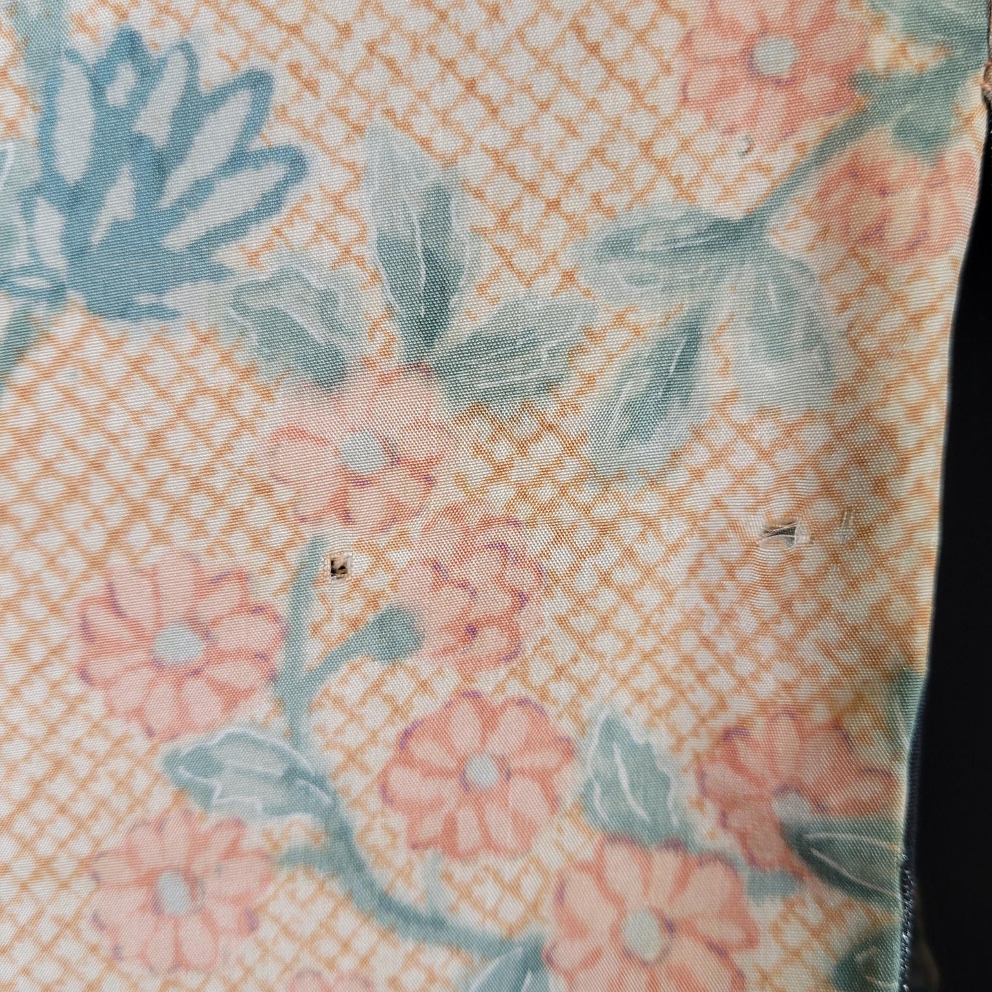 Vintage Japanese Silk Haori Jacket - Authentic Kimono Robe [Striped Rose]