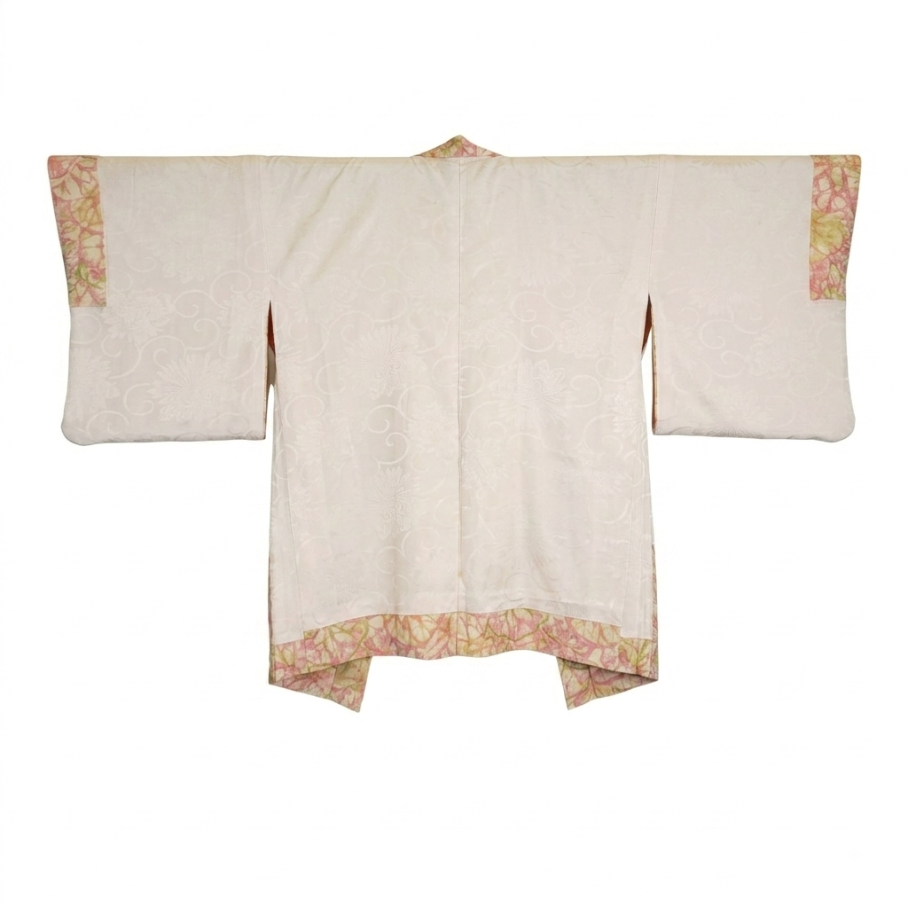 Vintage Japanese Silk Haori Jacket - Authentic Kimono Robe - Aurore Rosée
