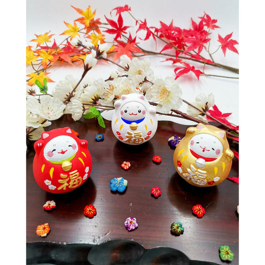 Figurine Daruma Chat