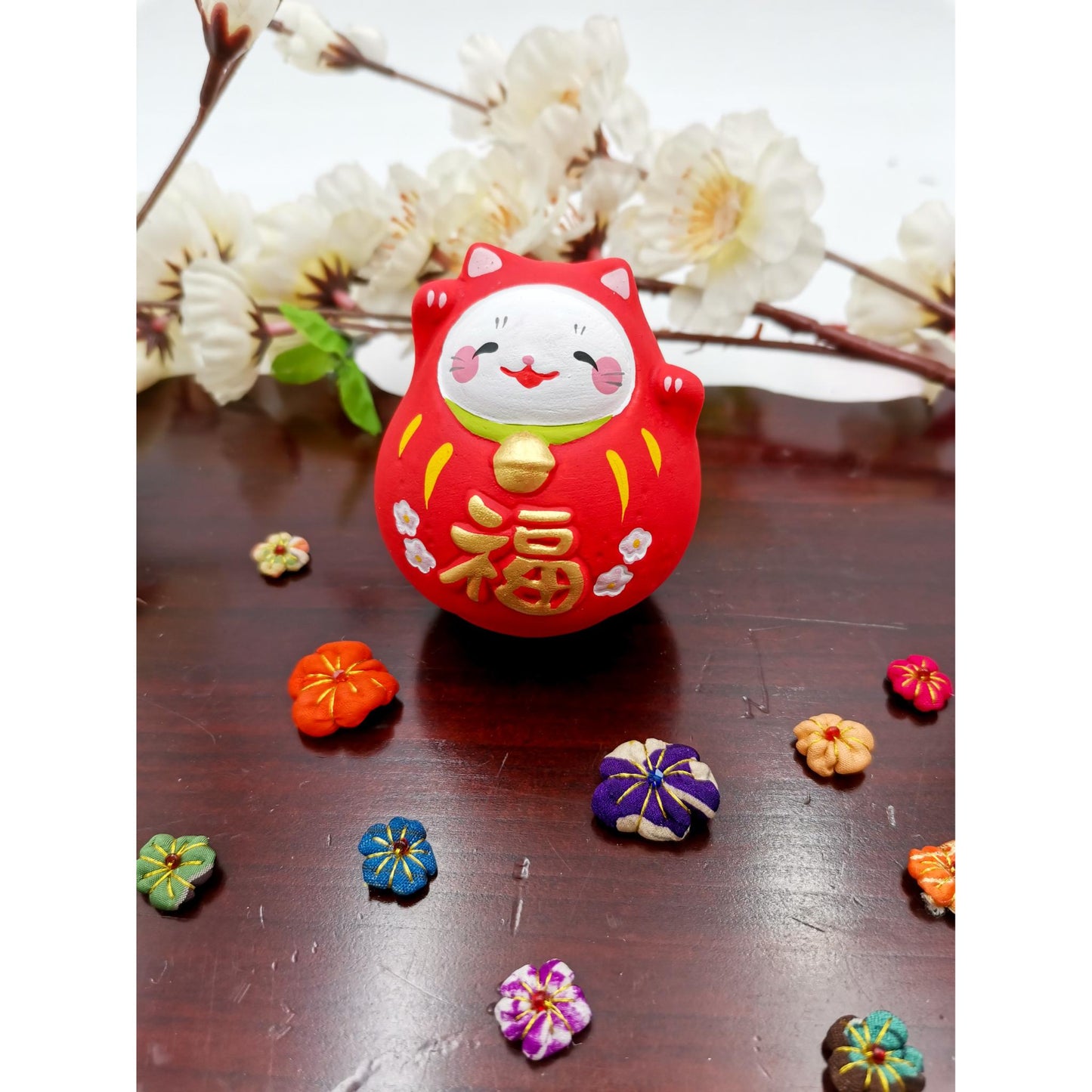 Figurine Daruma Chat