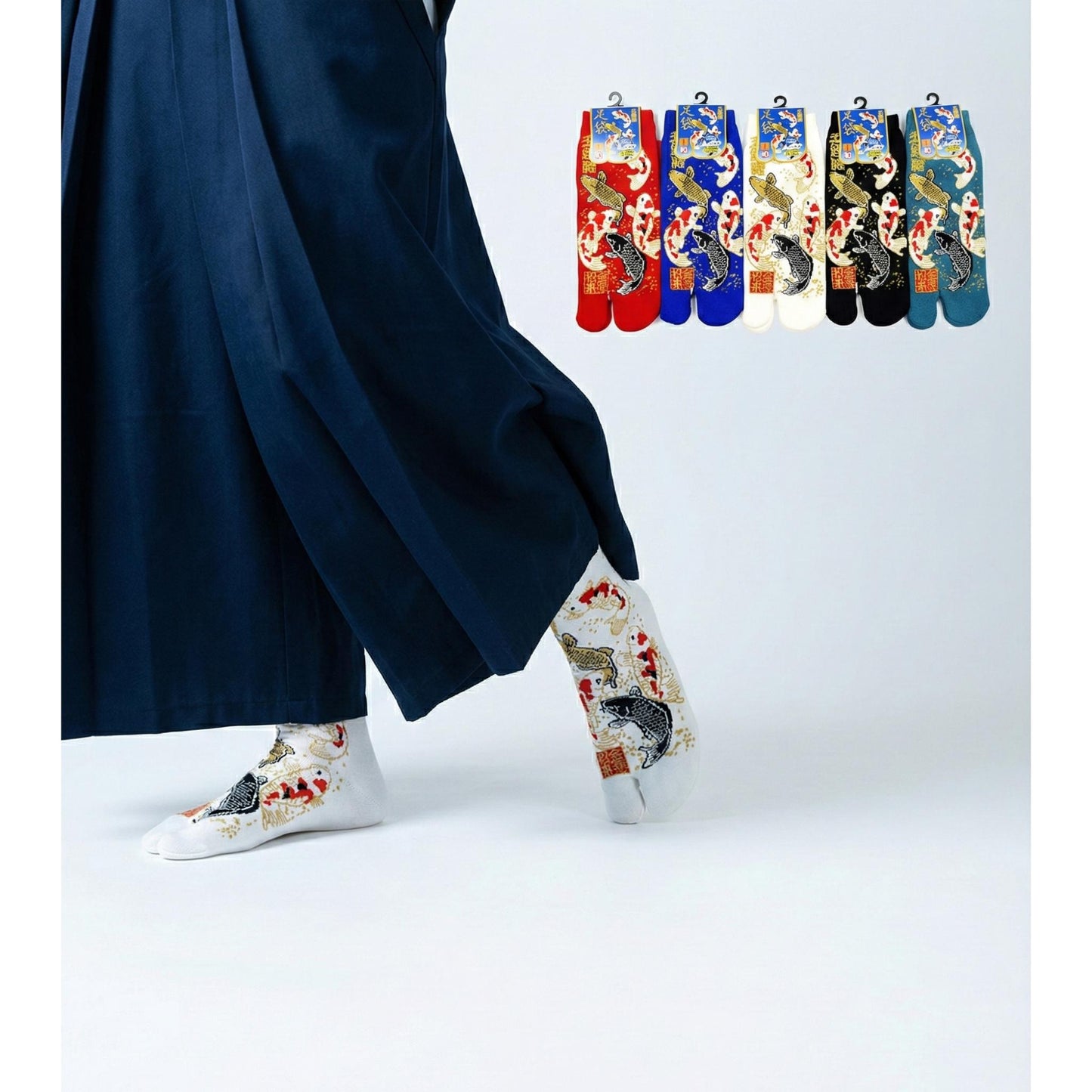 Japanese Tabi cotton socks - KOI CARP FR 40-45