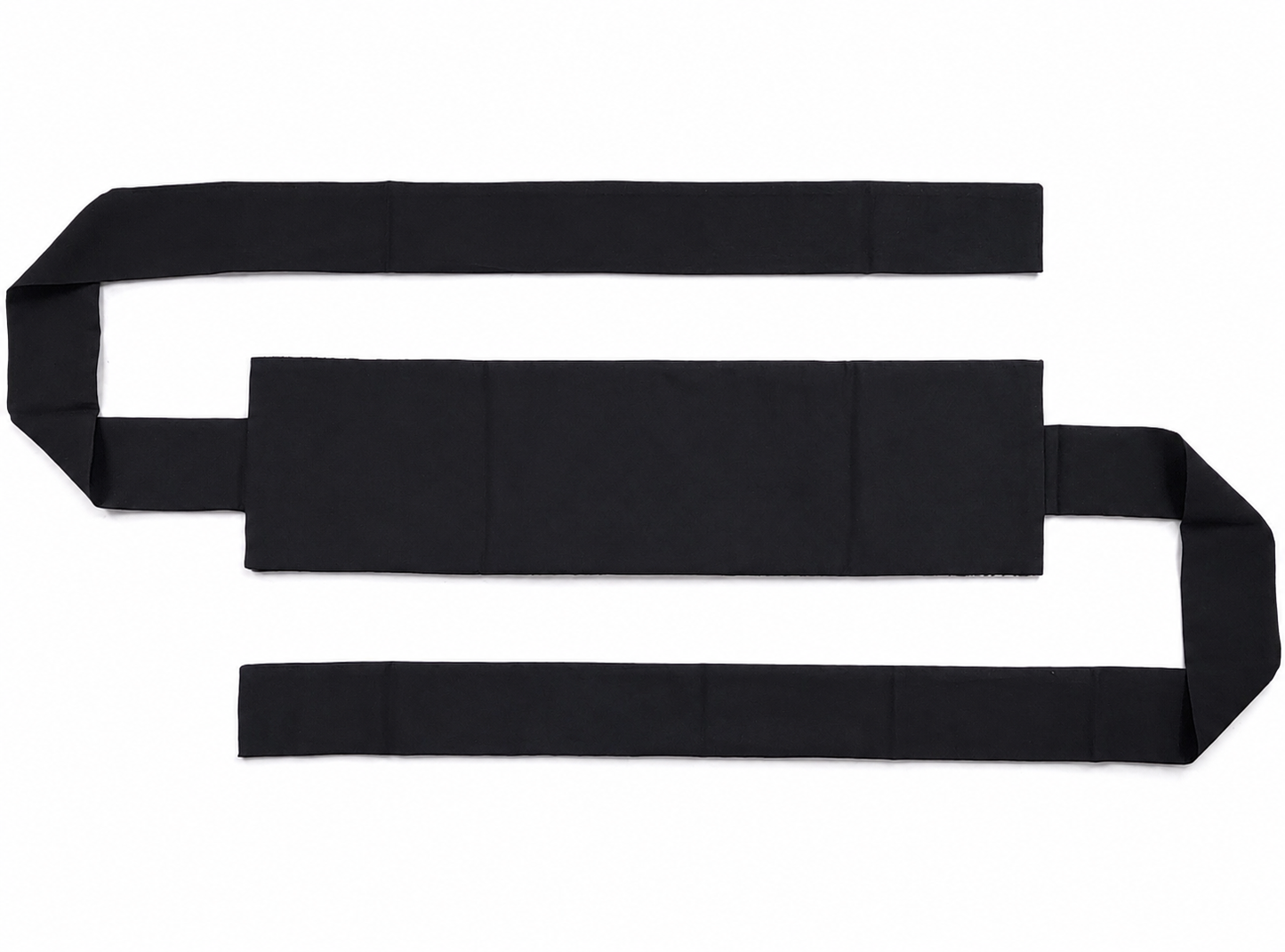 Ceinture réversible Musubi en coton - Vague Noir