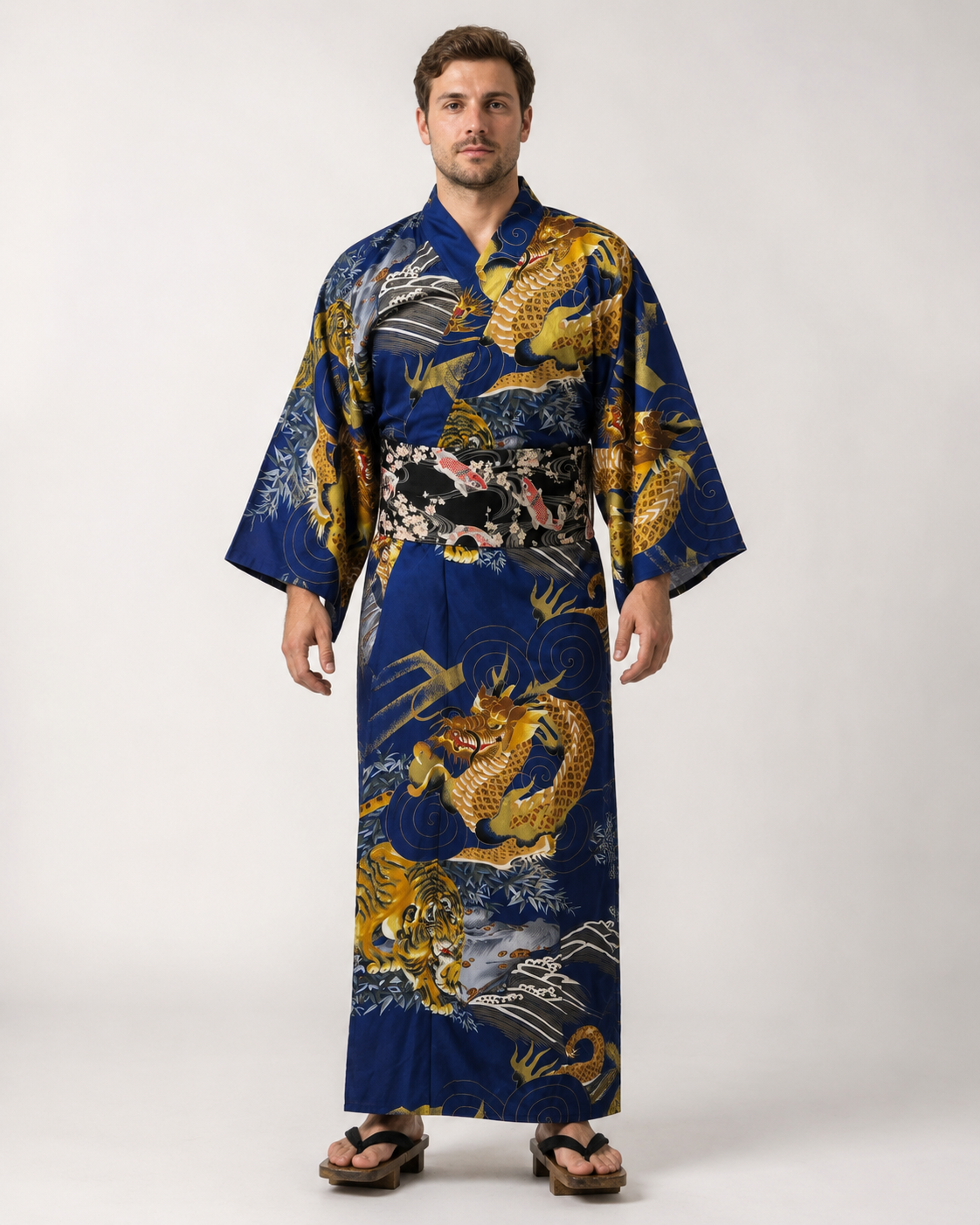 Musubi reversible cotton belt - Carp KOI