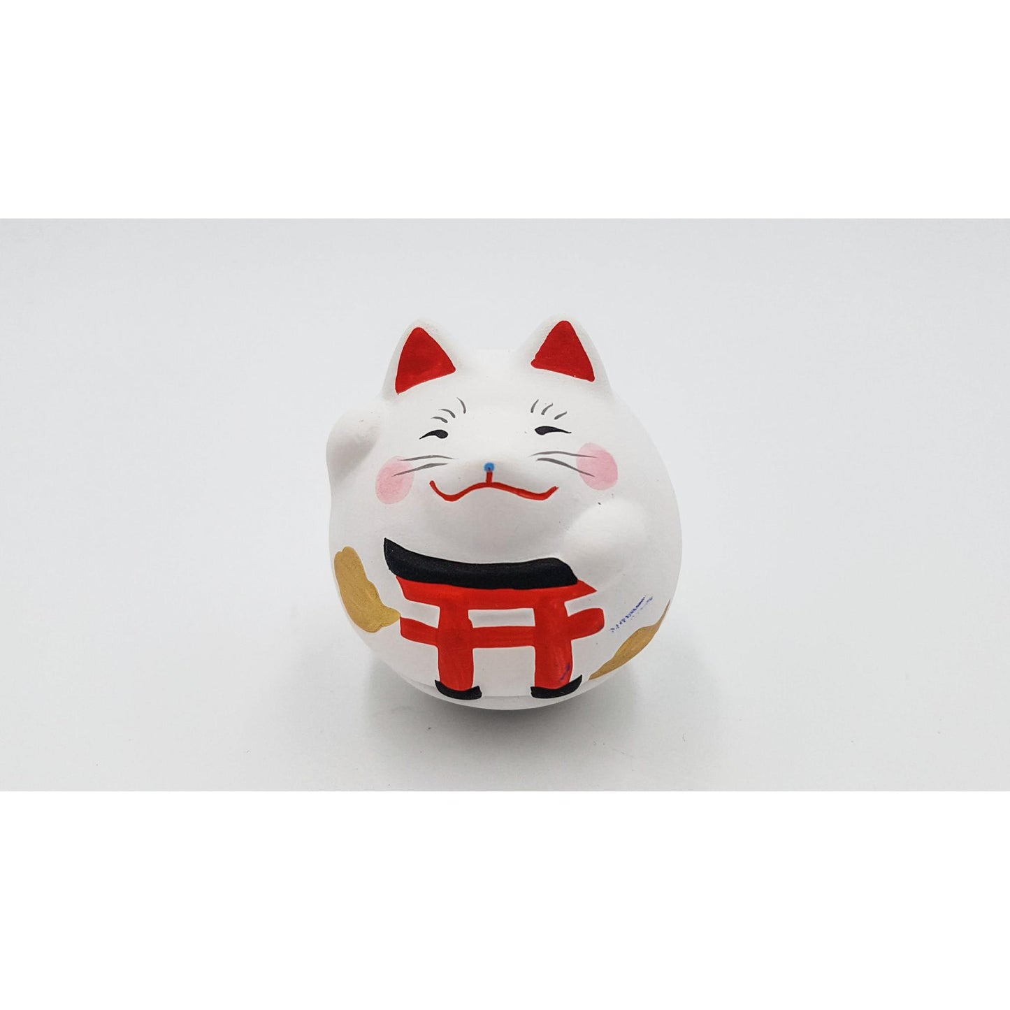 Figurine culbuto manpuku - Shiba et Kitsune