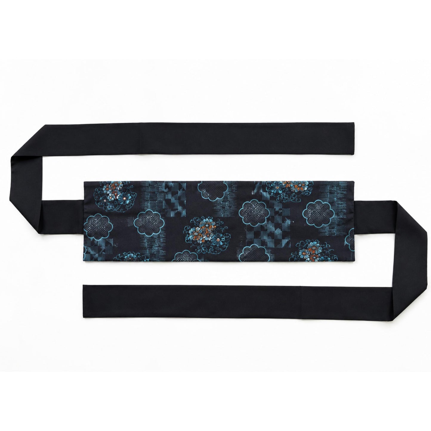 Ceinture réversible Musubi en coton - Marine