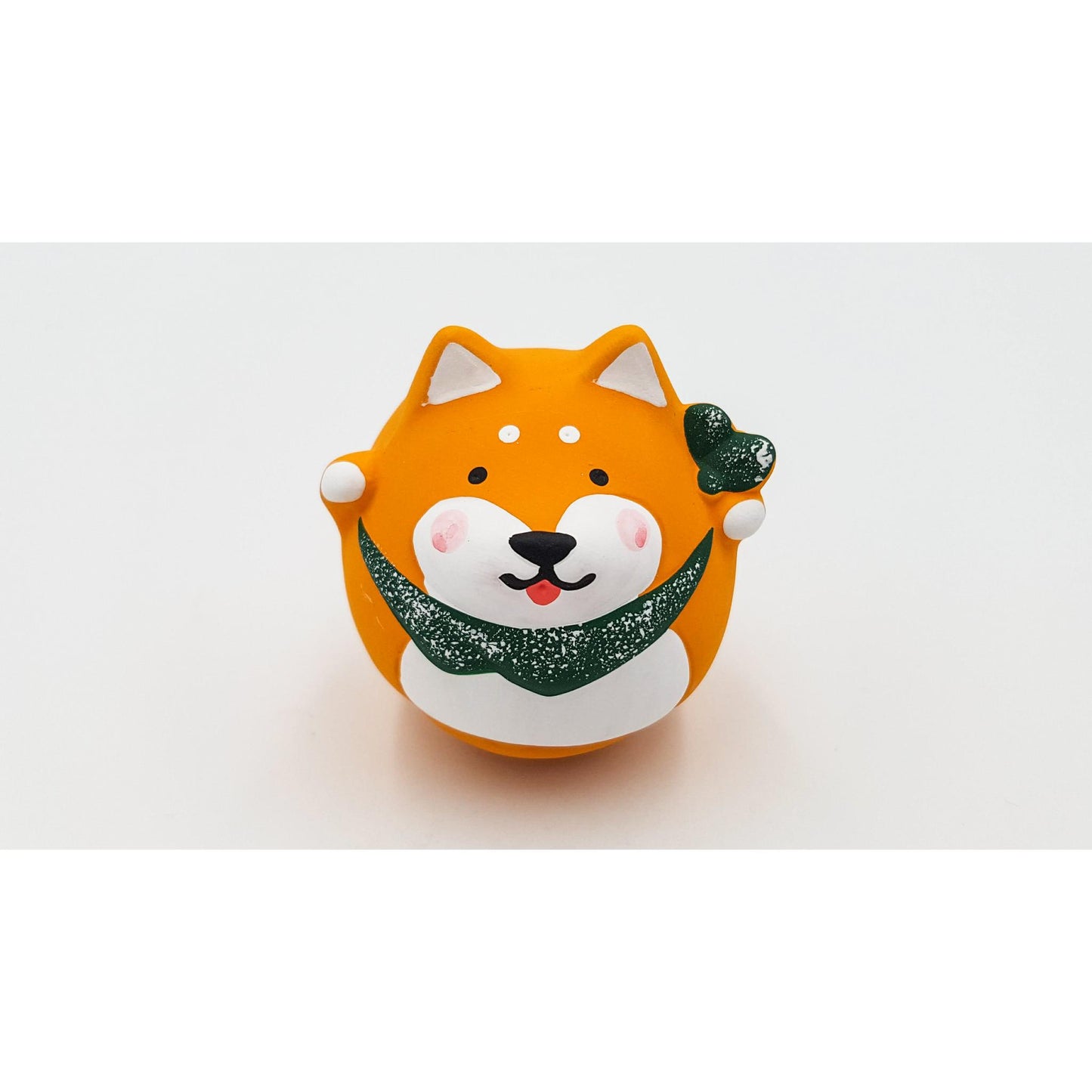 Figurine culbuto manpuku - Shiba et Kitsune