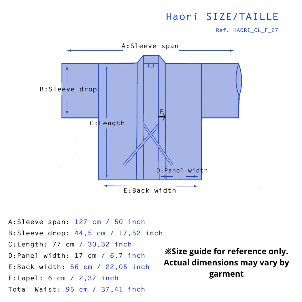 Vintage Japanese Silk Haori Jacket - Authentic Kimono Robe [Des pois verts]