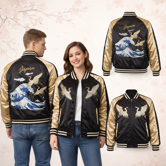 Sukajan Raijin Fujin - Black