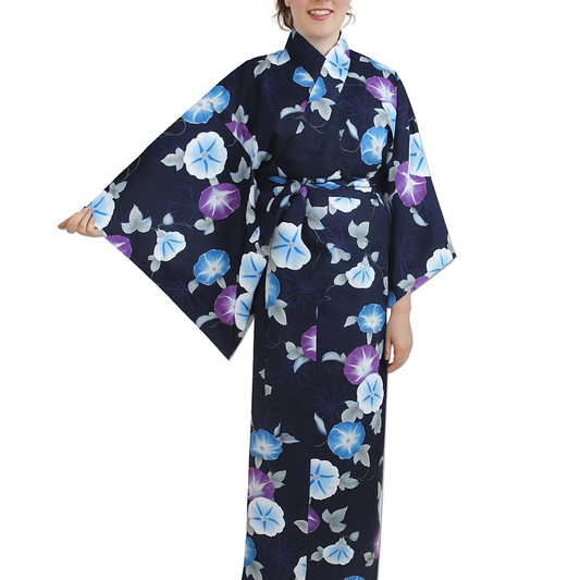 Yukata femme – Motif Asagao