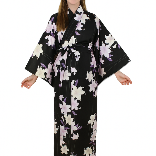 Yukata femme – Motif floral élégant
