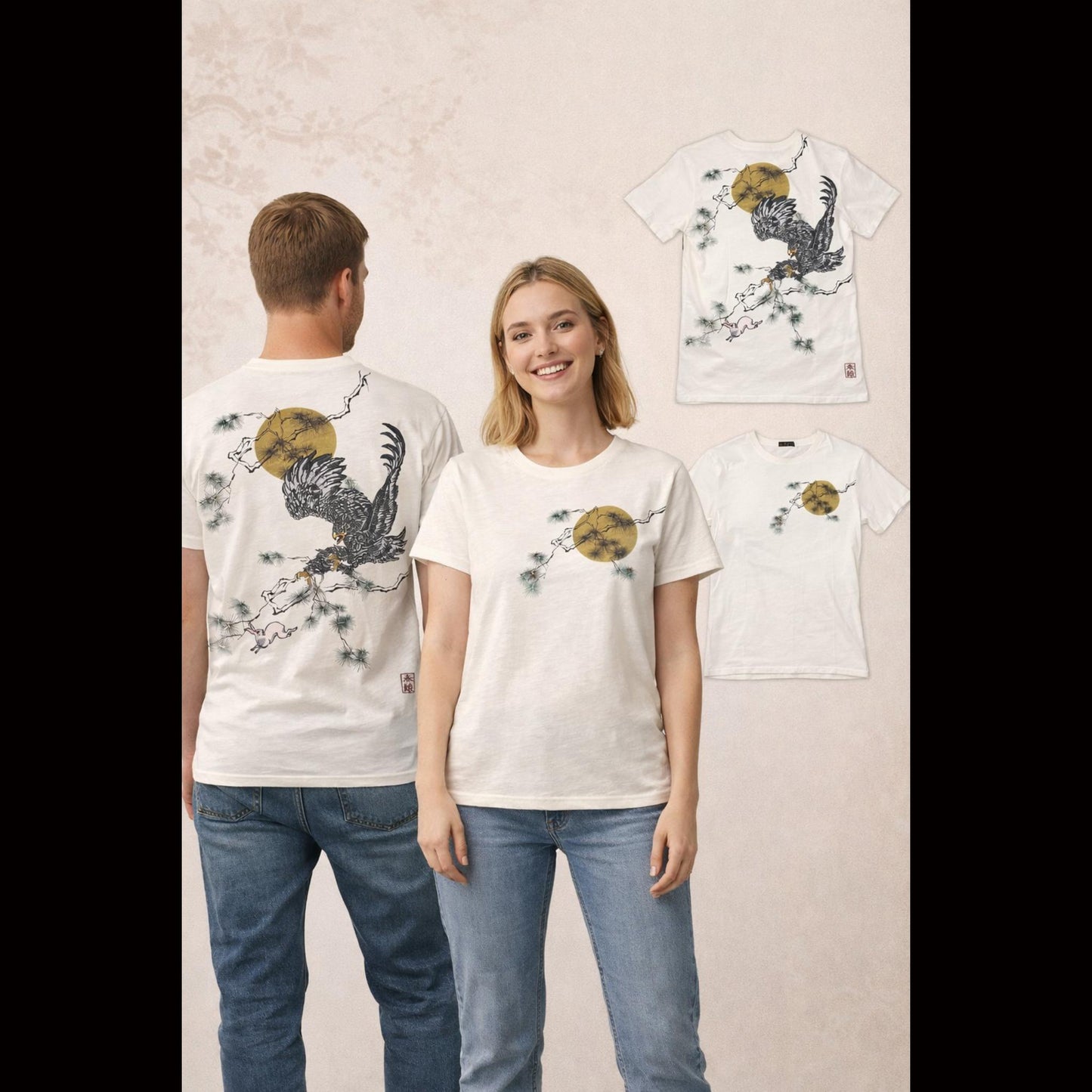 T-shirt à manches courtes BLANC - AIGLE ET USAGI